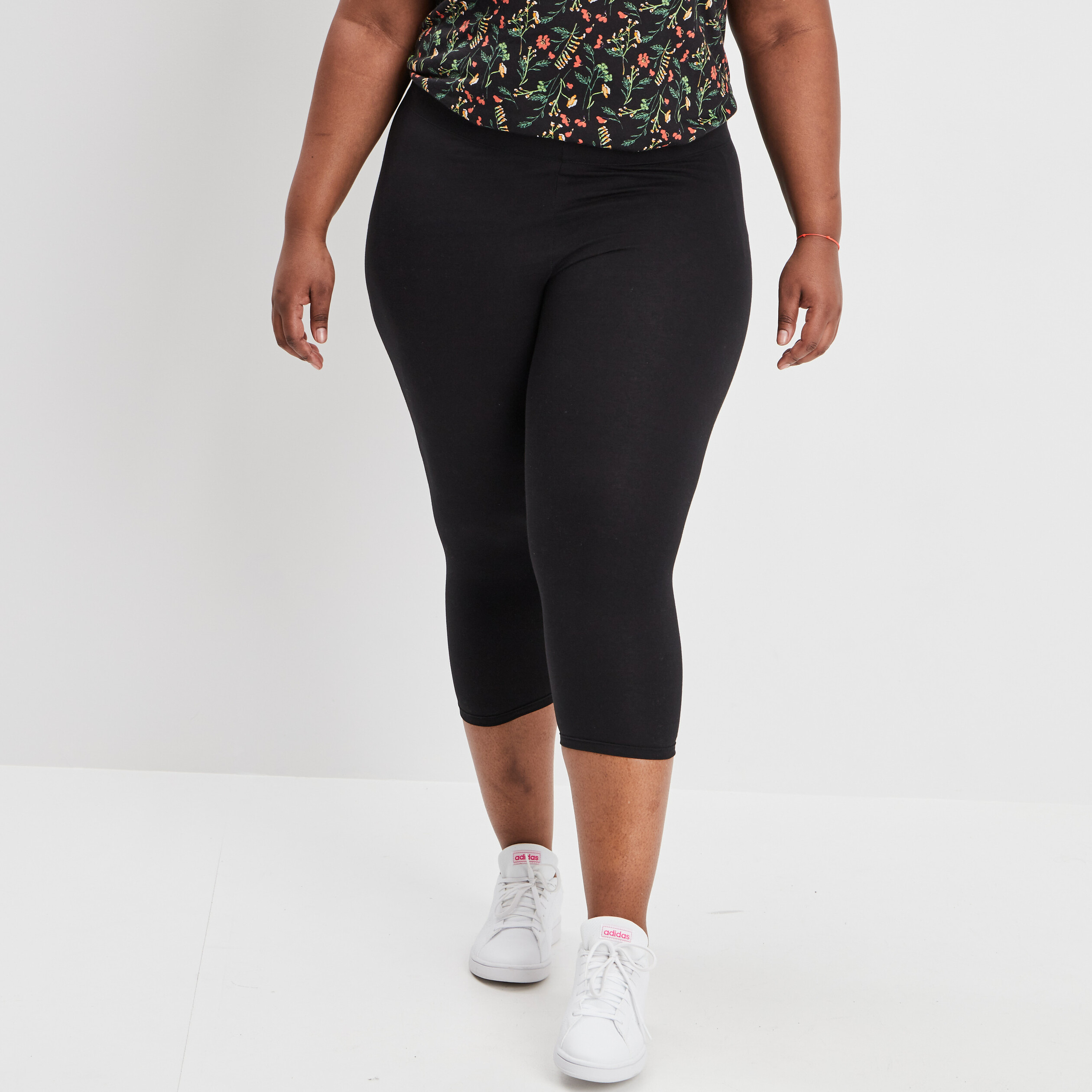 Leggings 7/8ème noir femme grande taille