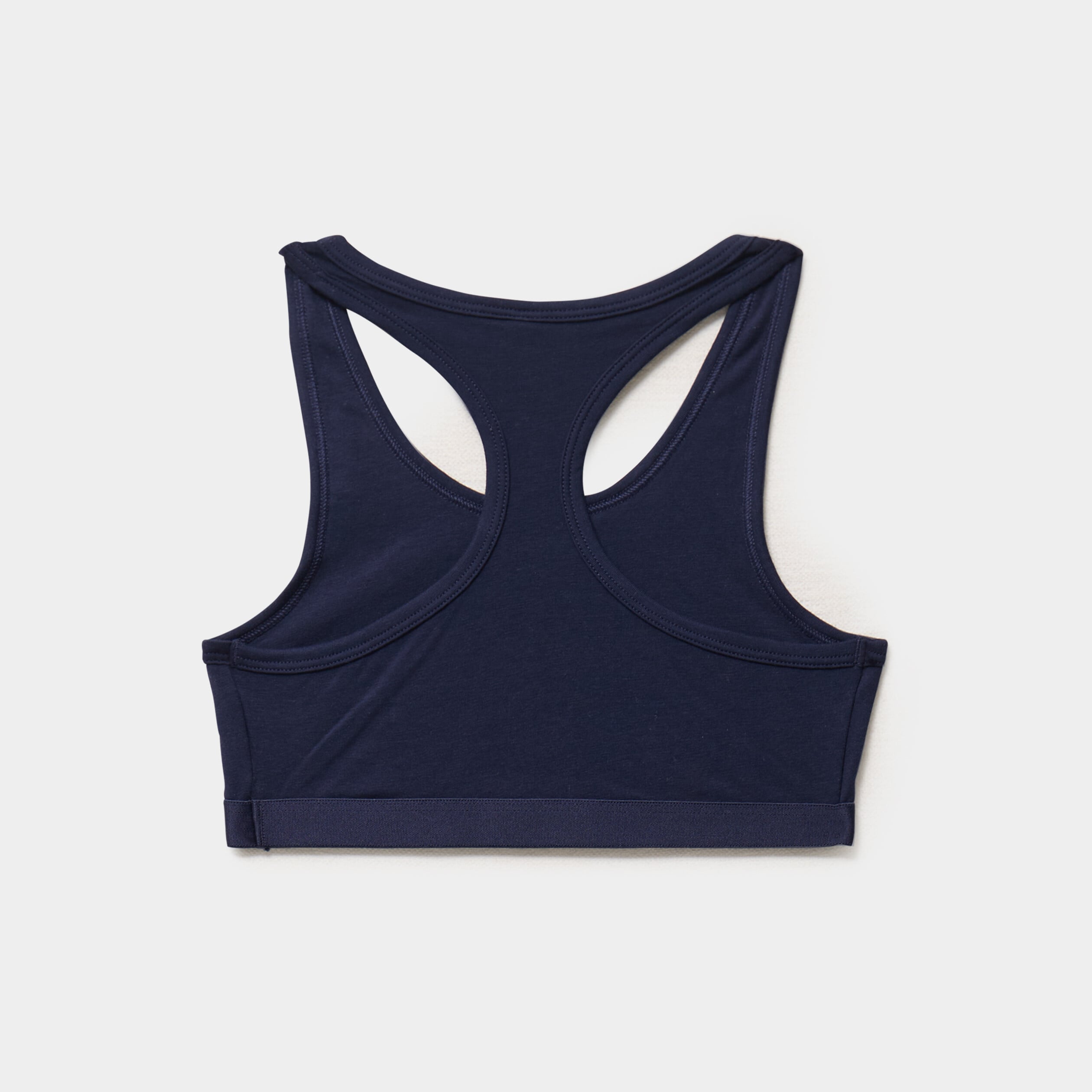 Lots 2 brassi&egrave;res coton bleu marine fille