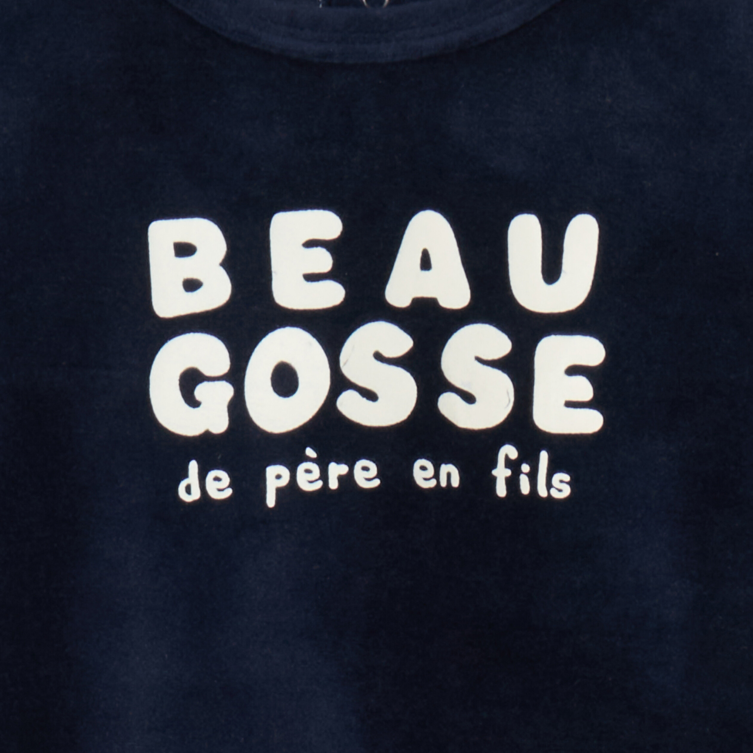 Dors-bien manches longues boutonn&eacute; bleu marine b&eacute;b&eacute;