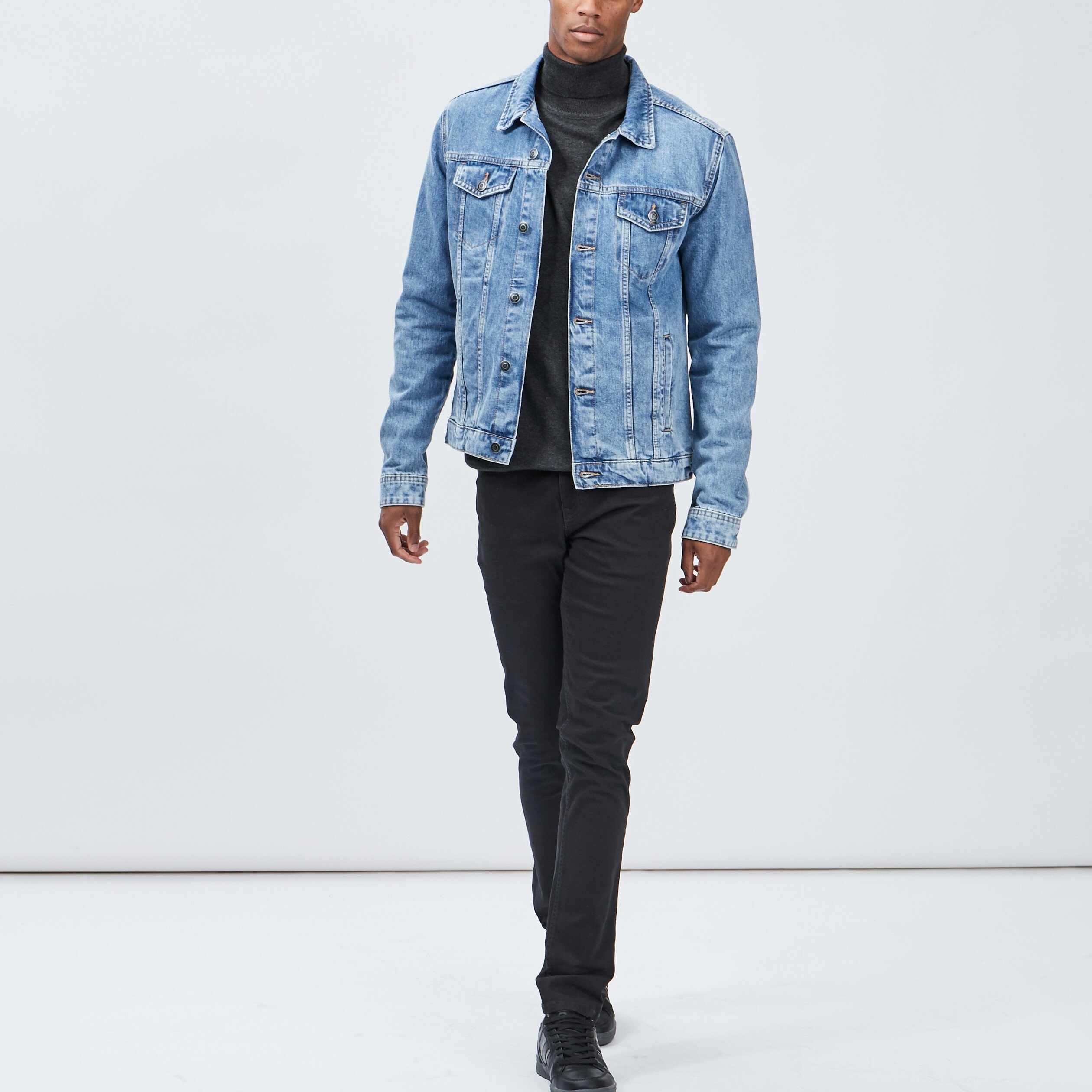 pull avec col roule gris fonce homme Pull avec col roulé gris foncé homme