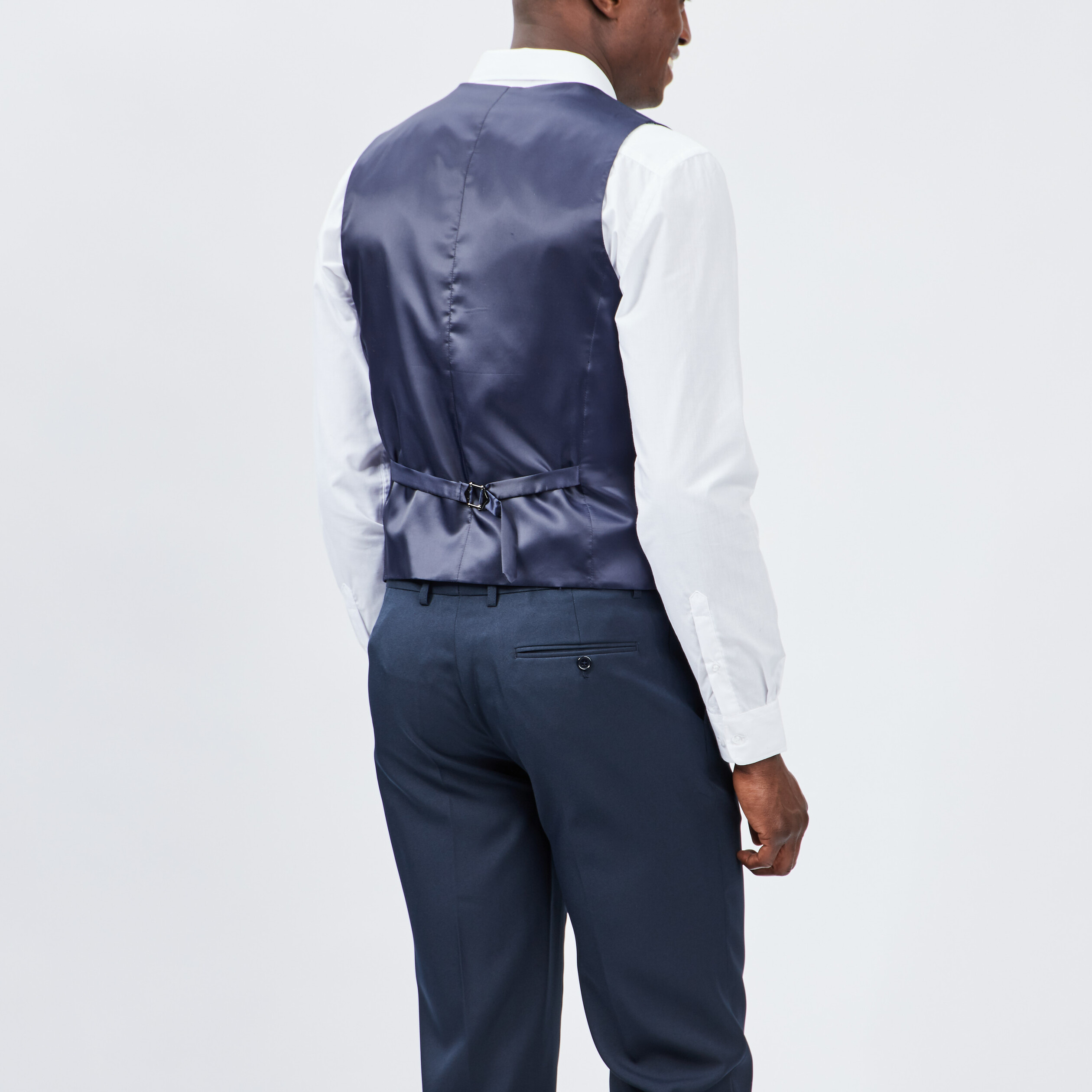 veston boutonne sans manches bleu homme Veston boutonné sans manches bleu homme