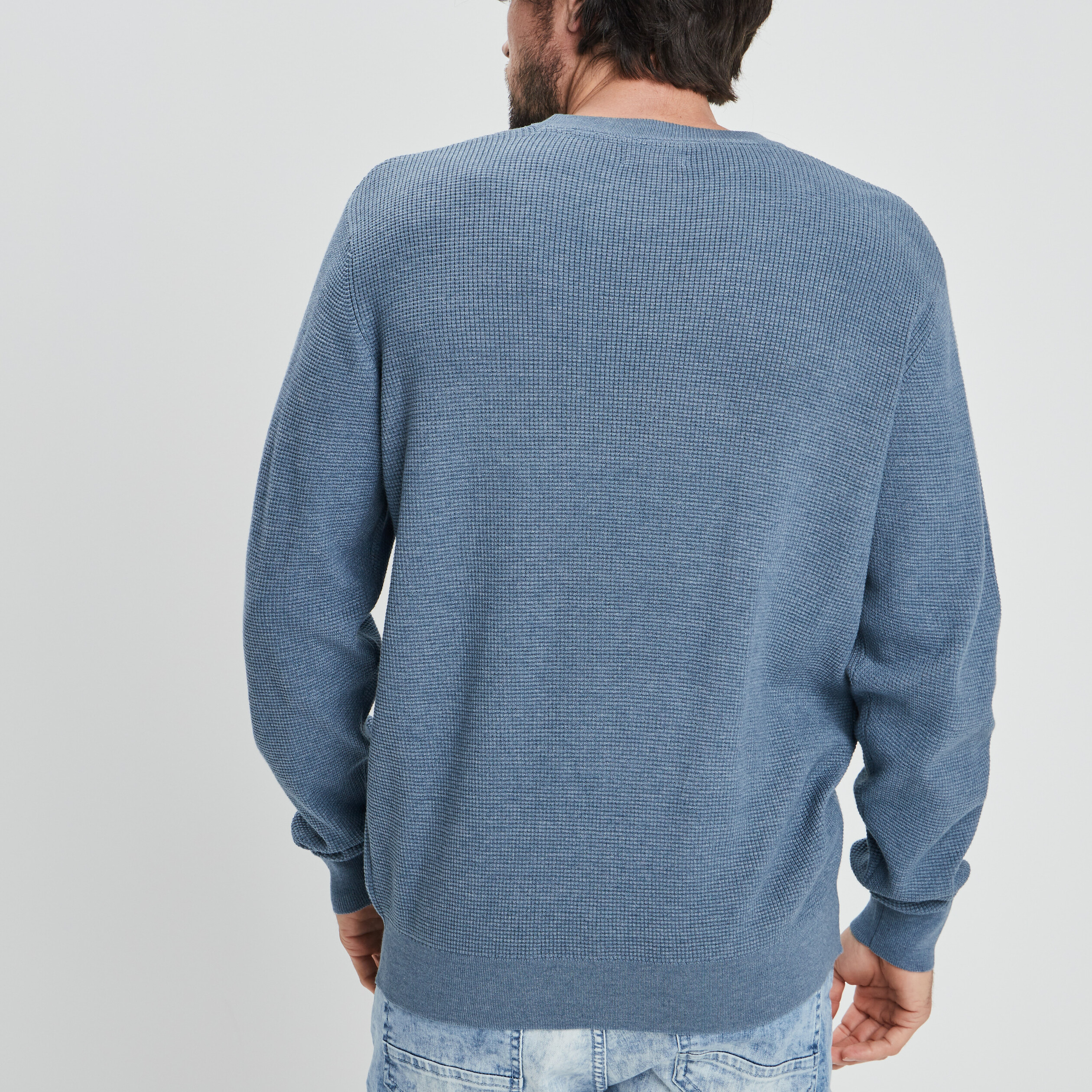 Pull bleu gris cheap