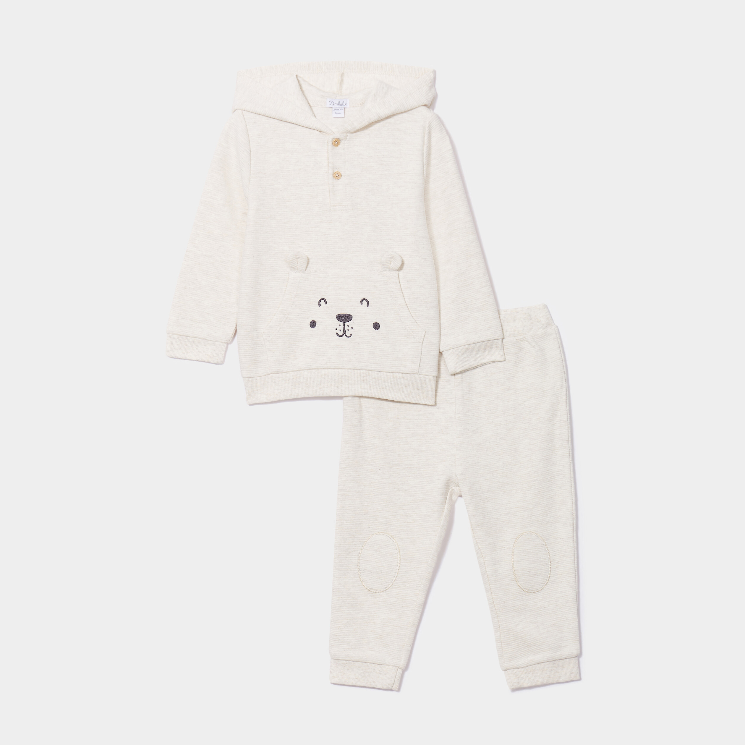 ensemble de jogging 2 pieces coton beige bebeg Ensemble de jogging 2 pièces coton beige bébé garçon