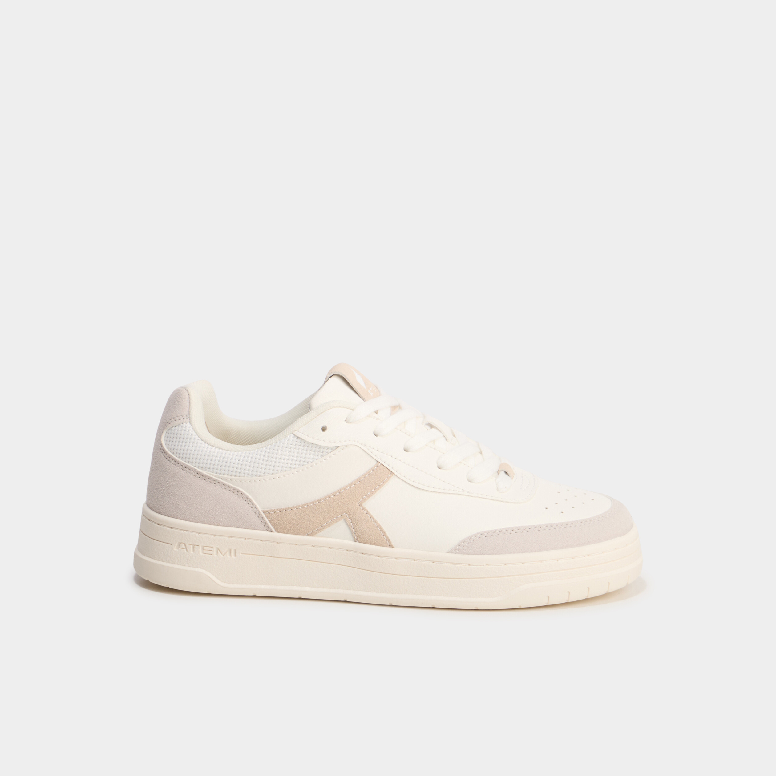 Tennis basses &agrave; lacets sable femme
