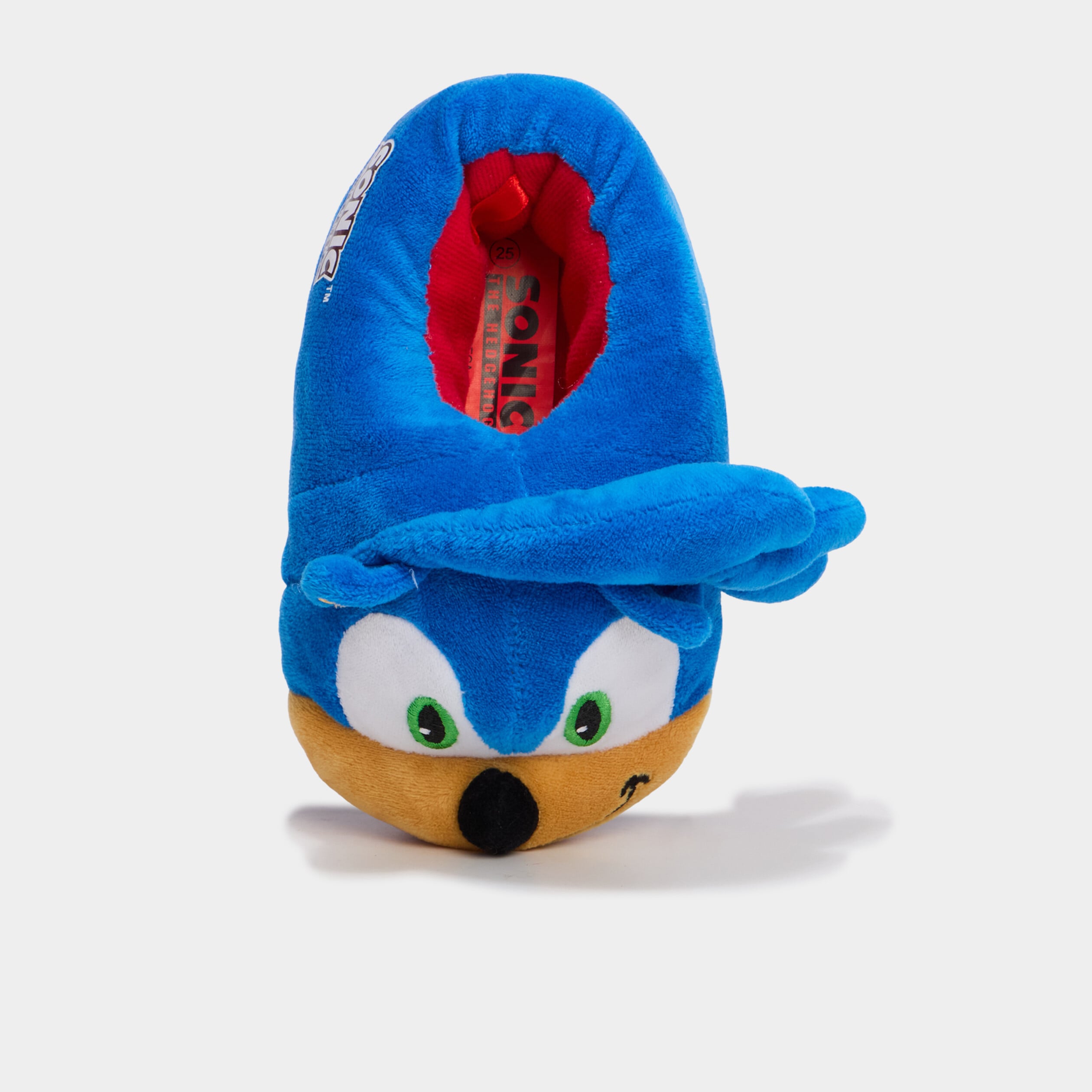 Chaussons effet velours Sonic bleu gar&ccedil;on