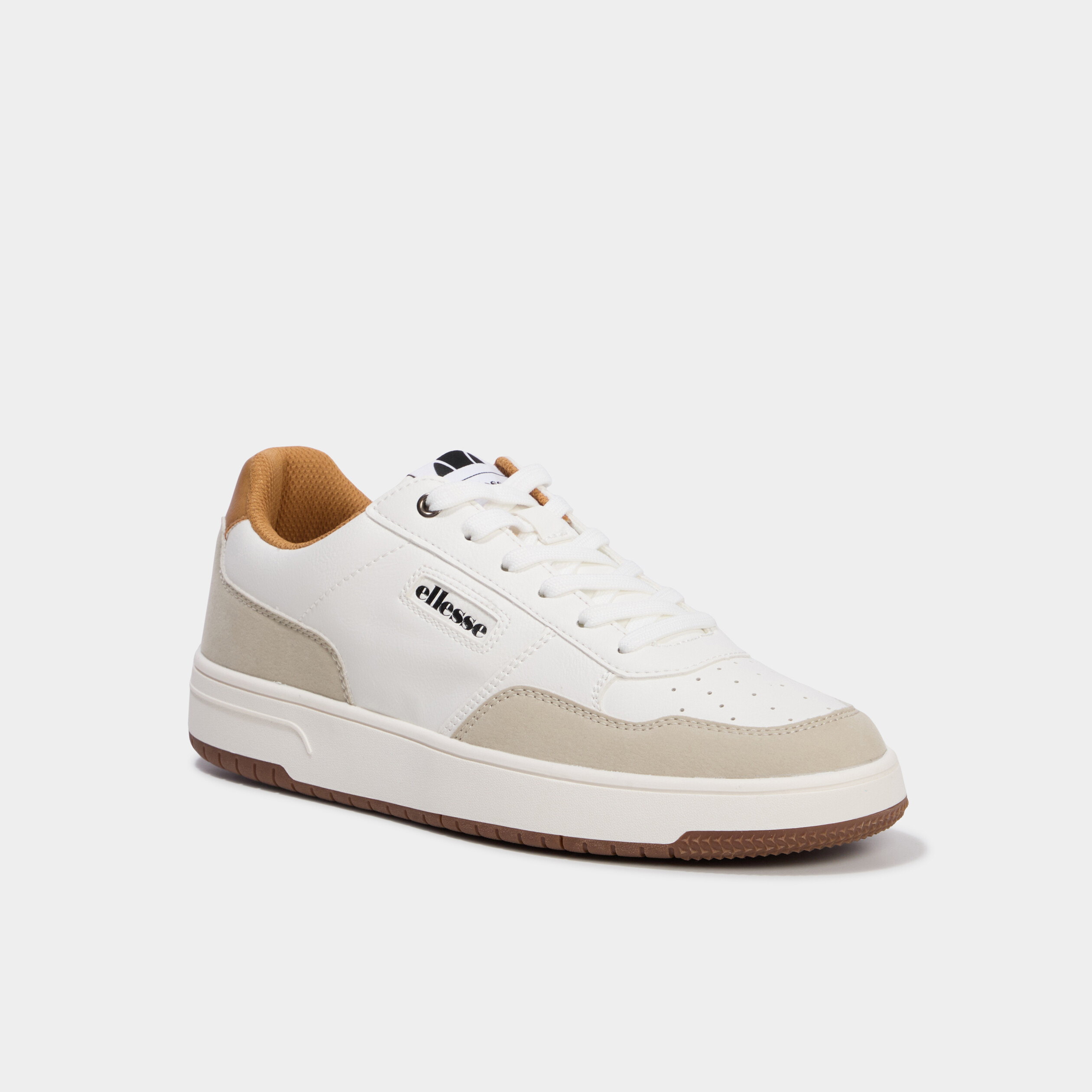 Baskets &agrave; lacets Ellesse jaune moutarde homme