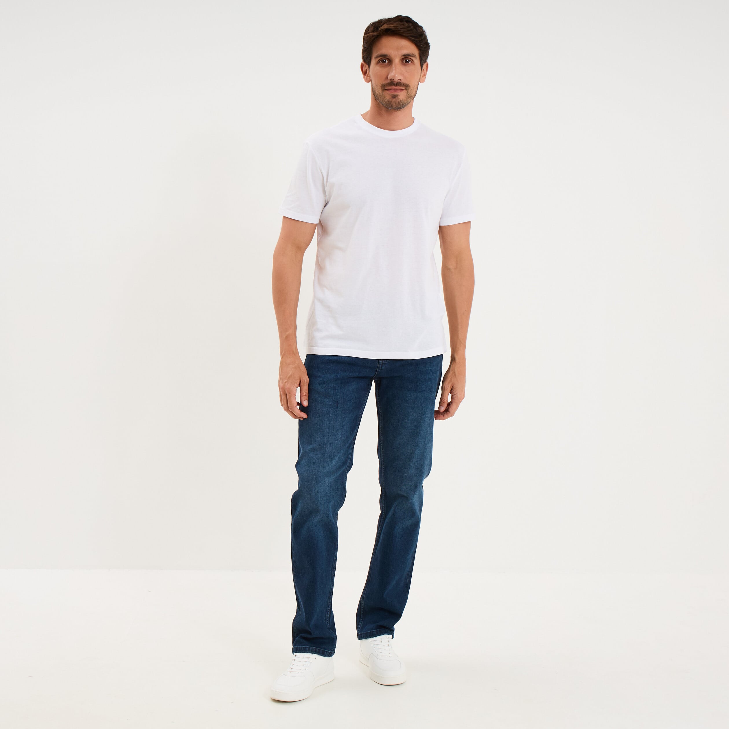 Jeans regular 5 poches denim used homme