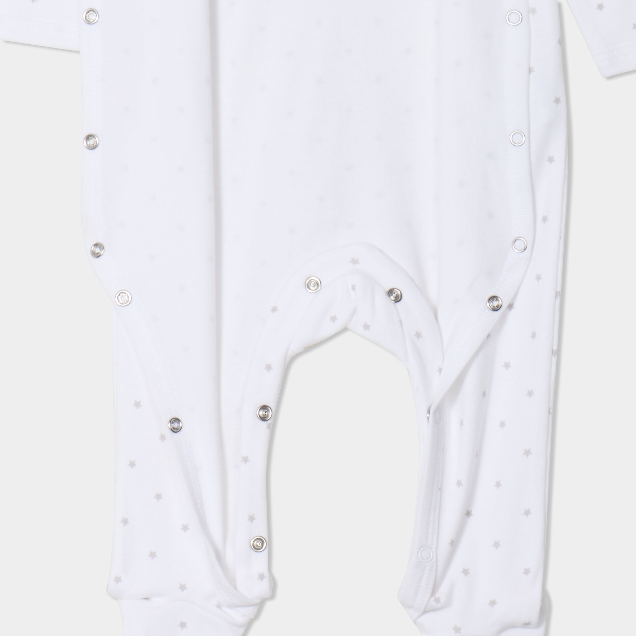 ensemble body croise et dors bien coton blanc bebe Ensemble body croisé et dors-bien coton blanc bébé