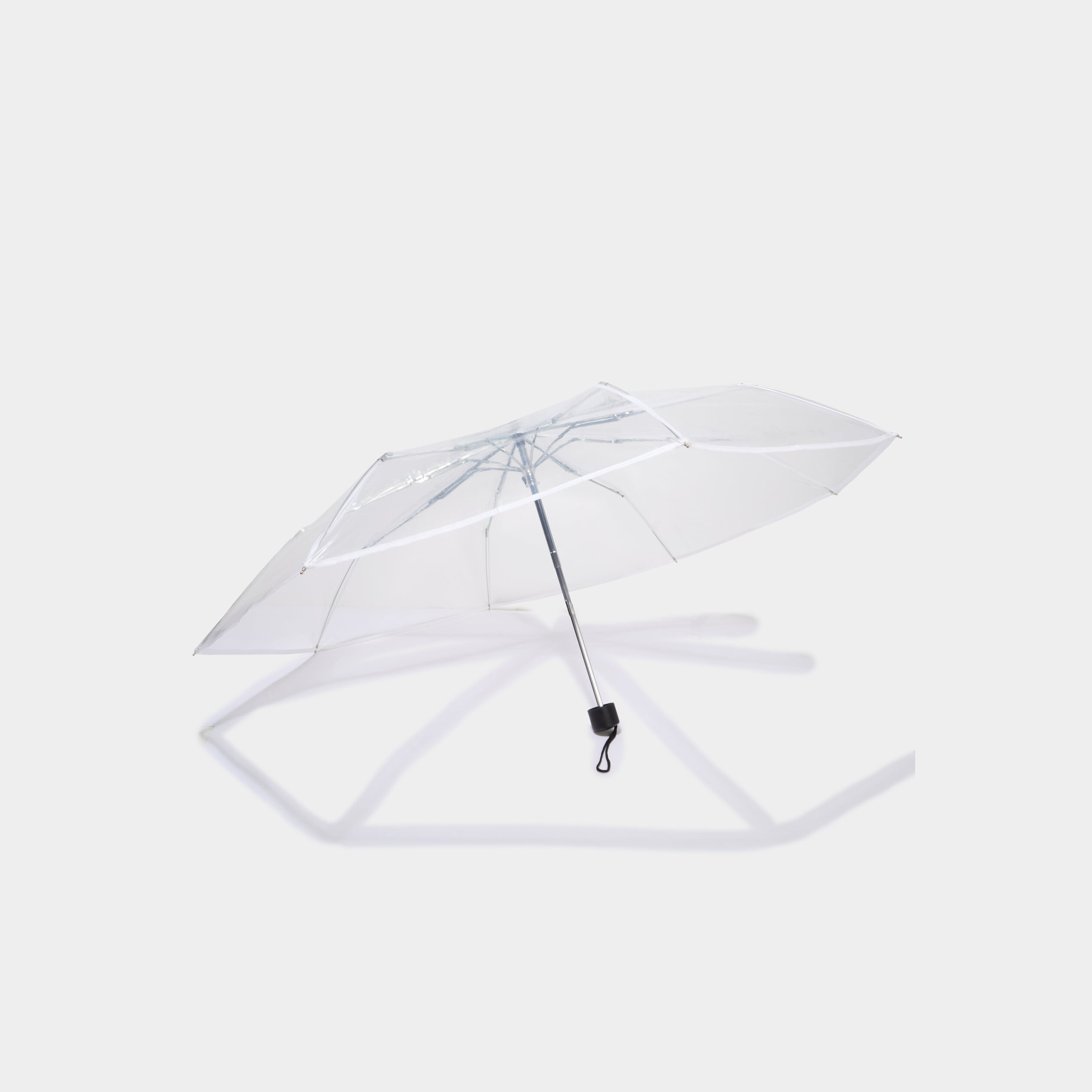 Parapluie compact pliable blanc mixte