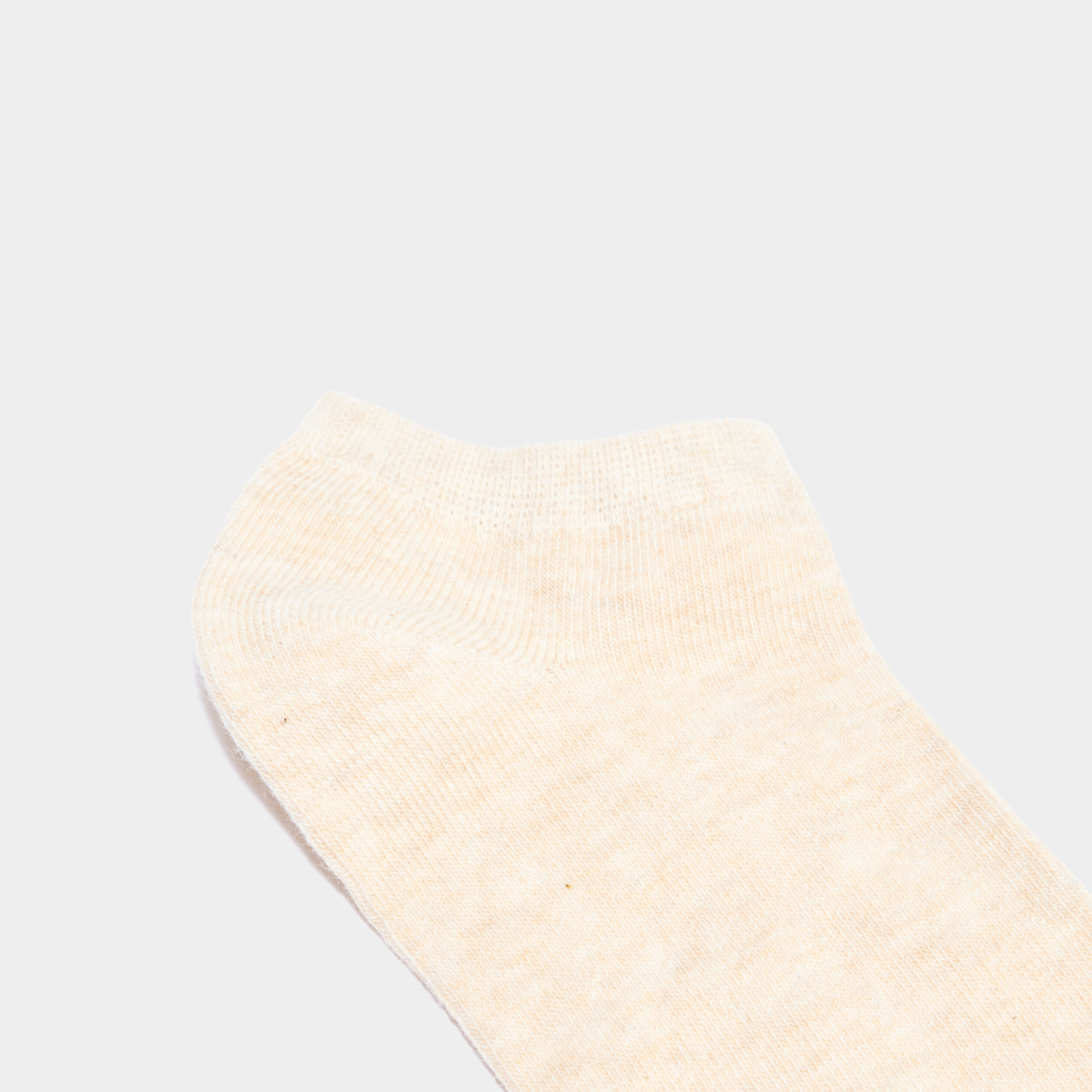 Lot 5 paires chaussettes invisibles sable mixte