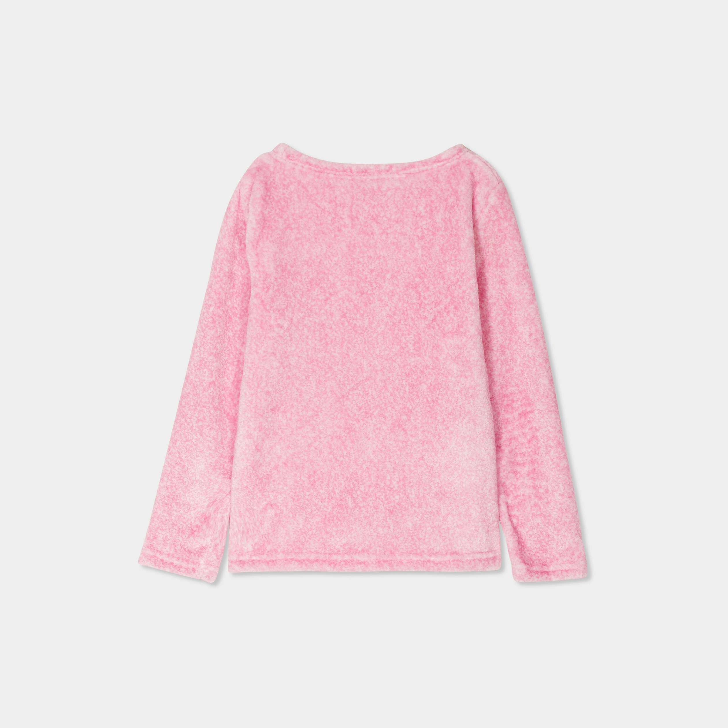 ensemble pyjama effet polaire mauve fille Ensemble pyjama effet polaire mauve fille