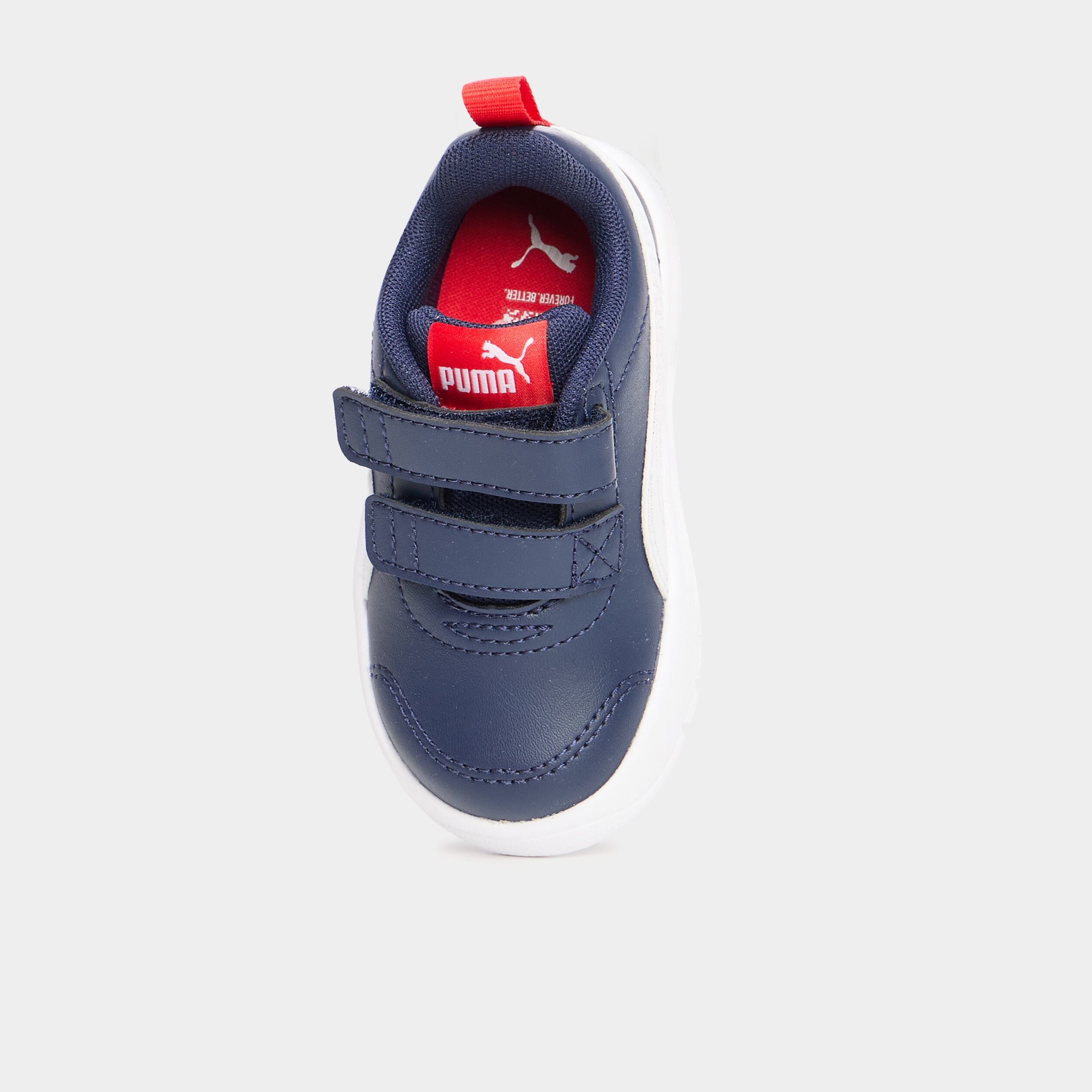 Tennis basses &agrave; scratchs Puma bleu b&eacute;b&eacute; gar&ccedil;on