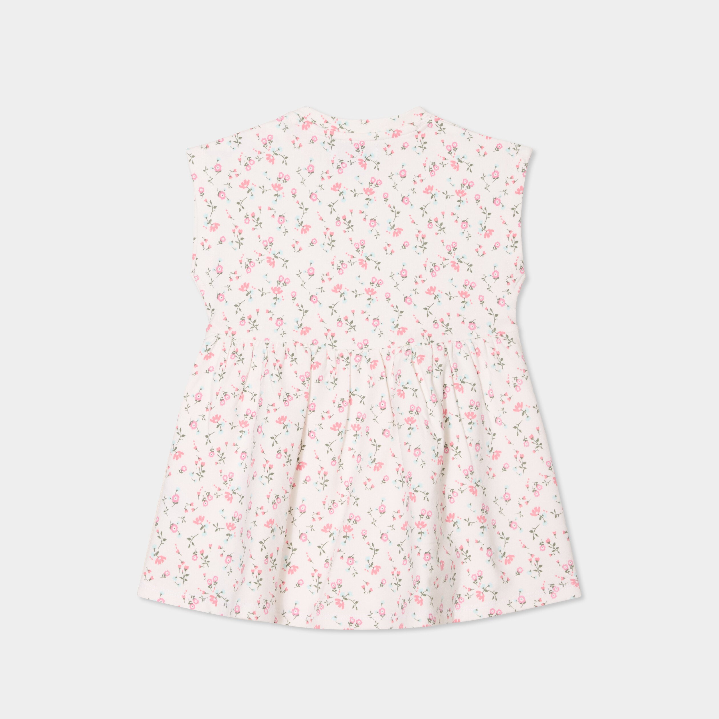robe patineuse manches courtes ecru bebef Robe patineuse manches courtes ecru bébé fille