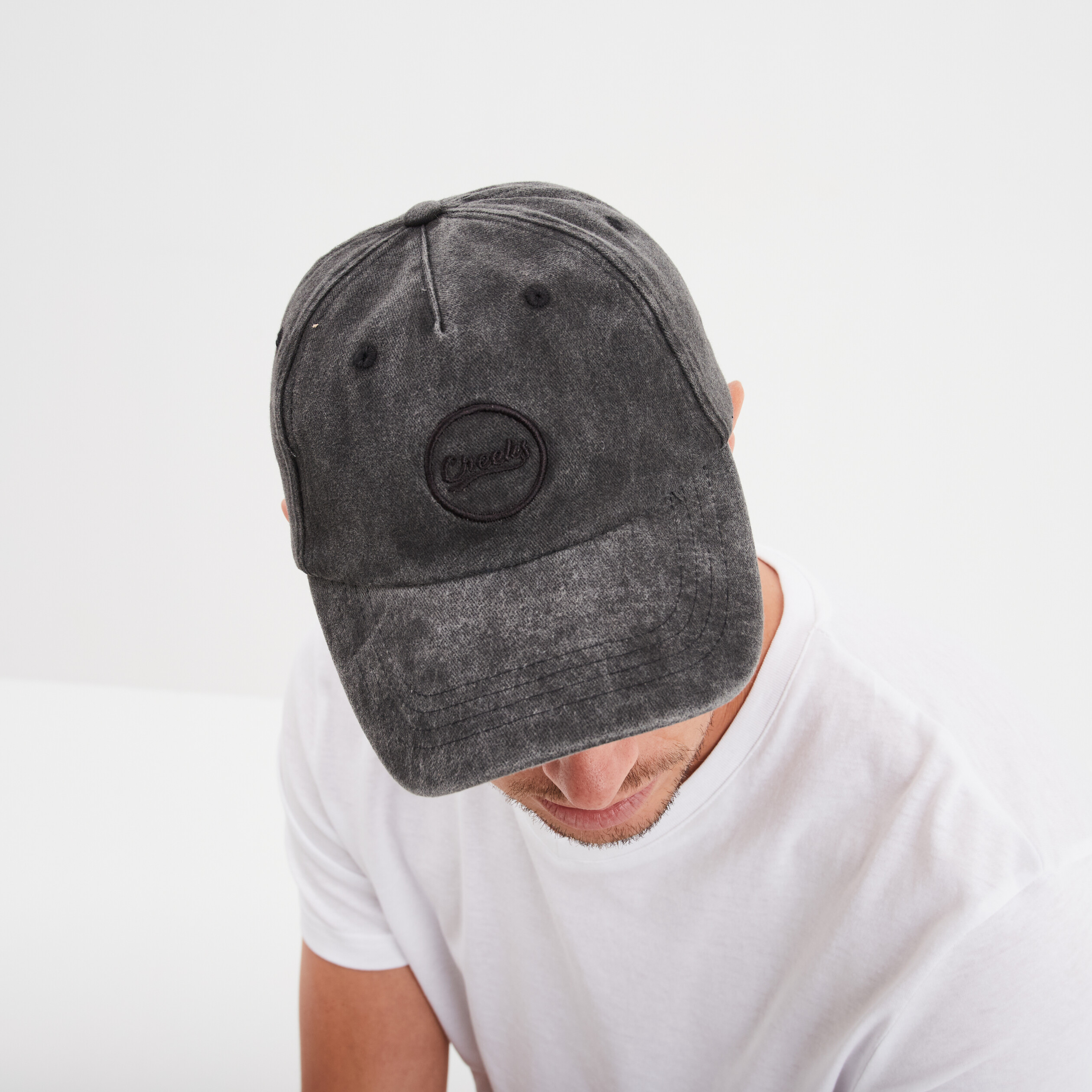 Casquette denim noir homme
