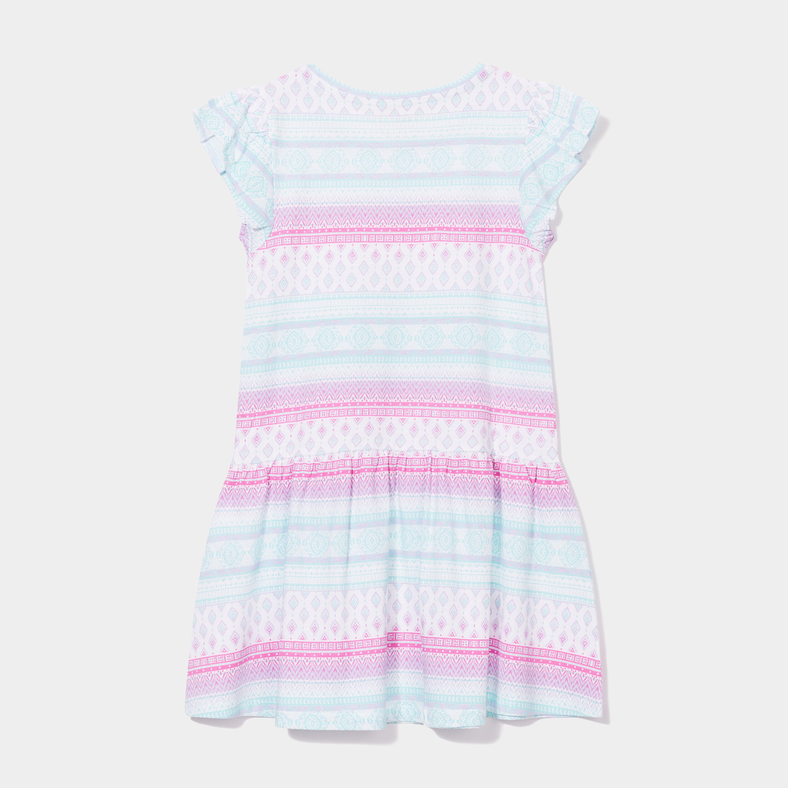 robe courte evasee a volants blanc fille Robe courte évasée à volants blanc fille