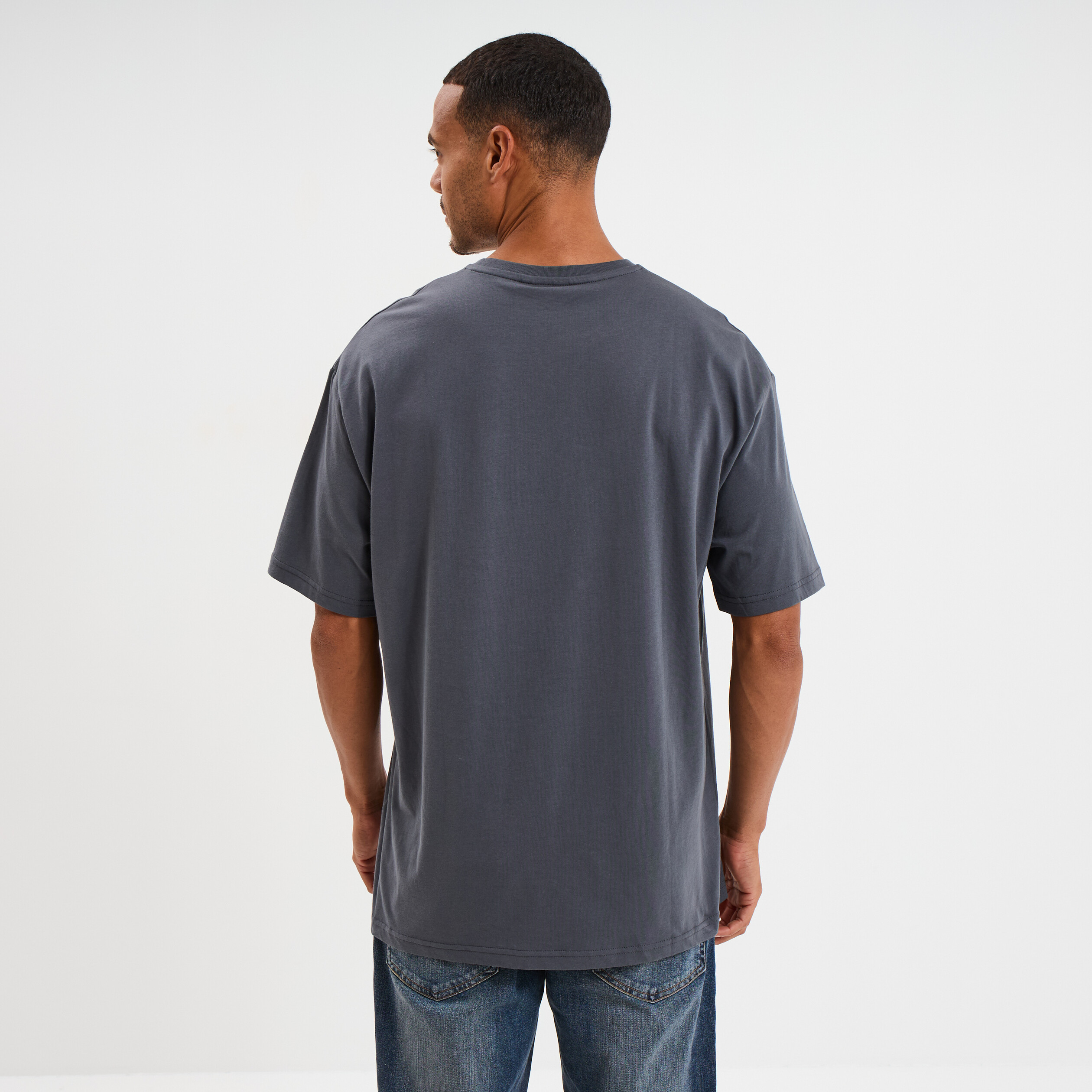 t shirt manches courtes coton mustang gris fonce homme T-shirt manches courtes coton Mustang gris foncé homme