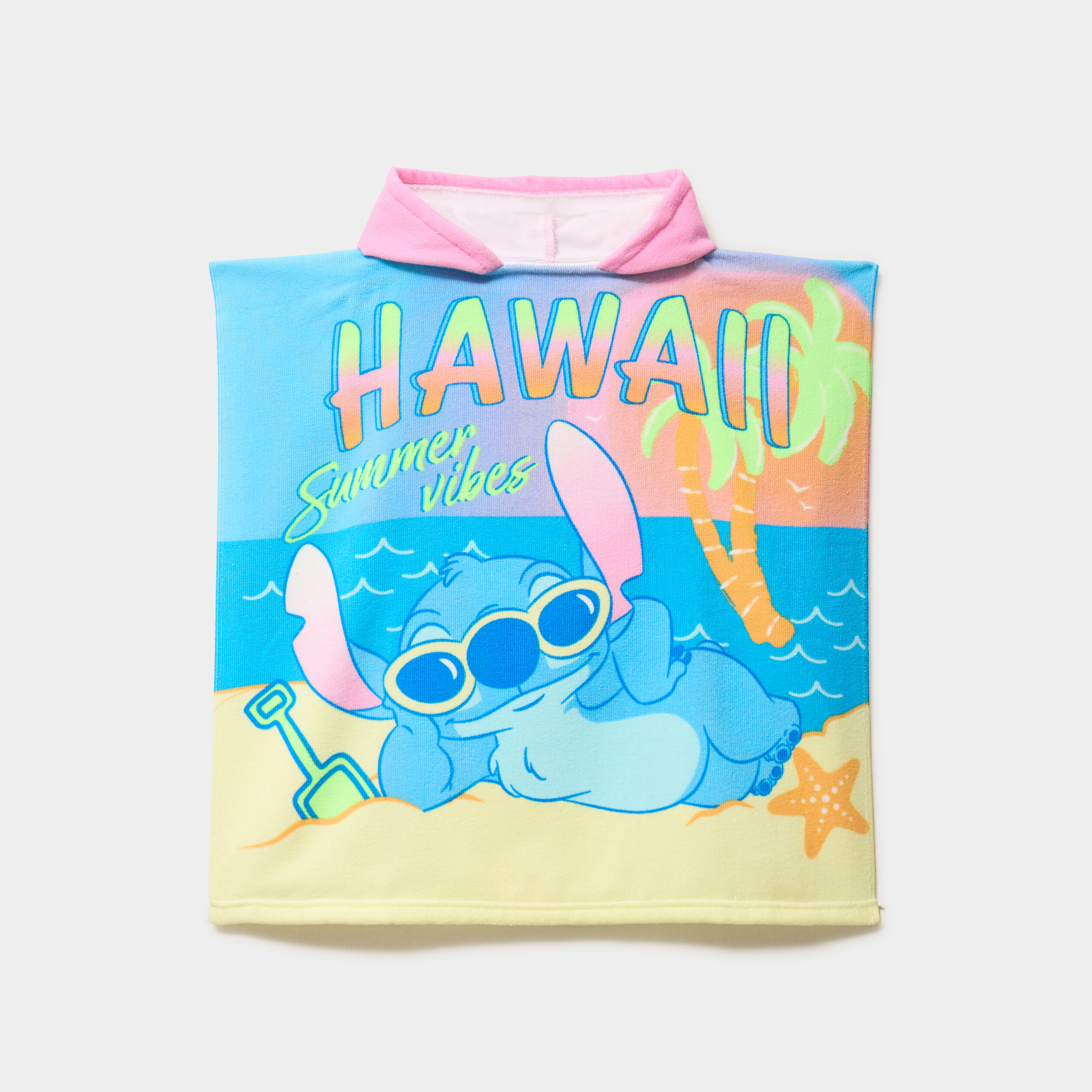 Cape de bain Stitch multicolore fille