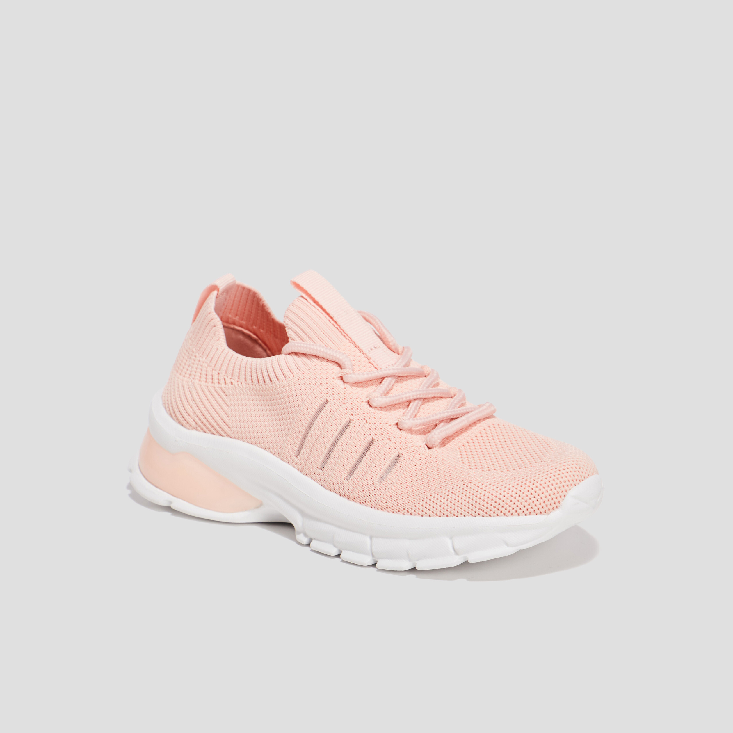Baskets running &agrave; lacets Liberto rose fille