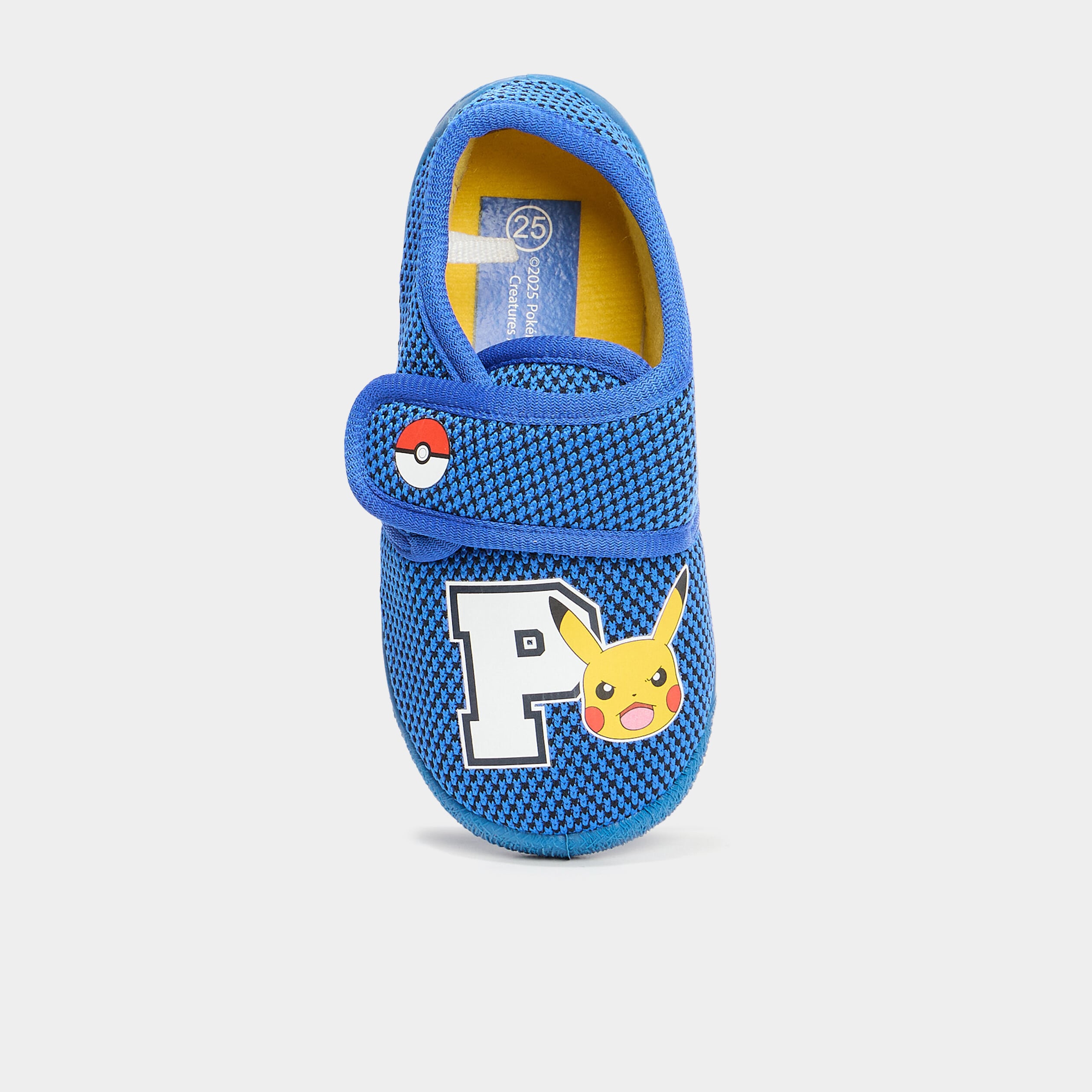 Chaussons Pok&eacute;mon Pikachu bleu gar&ccedil;on