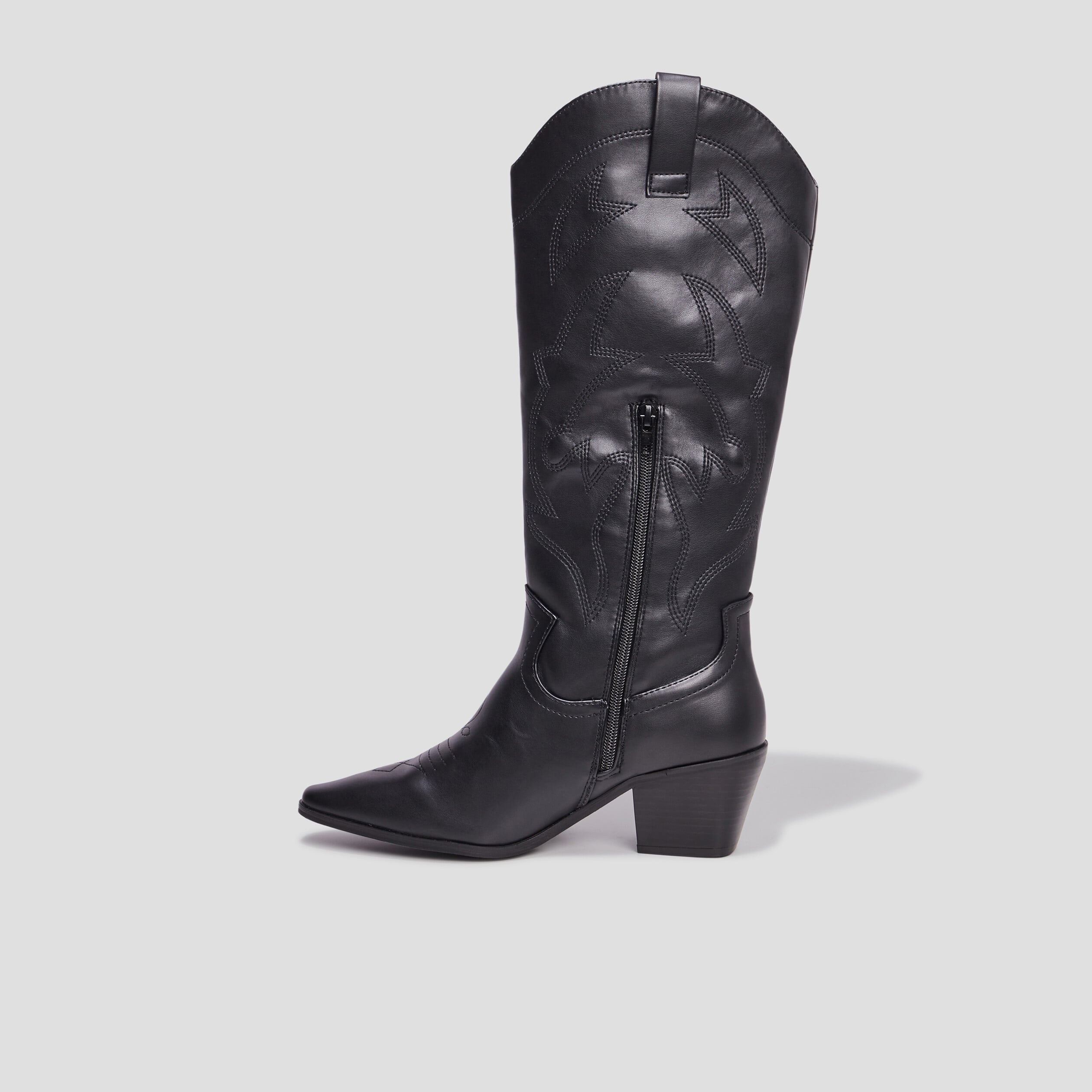 Bottes santiags bouts pointus noir femme