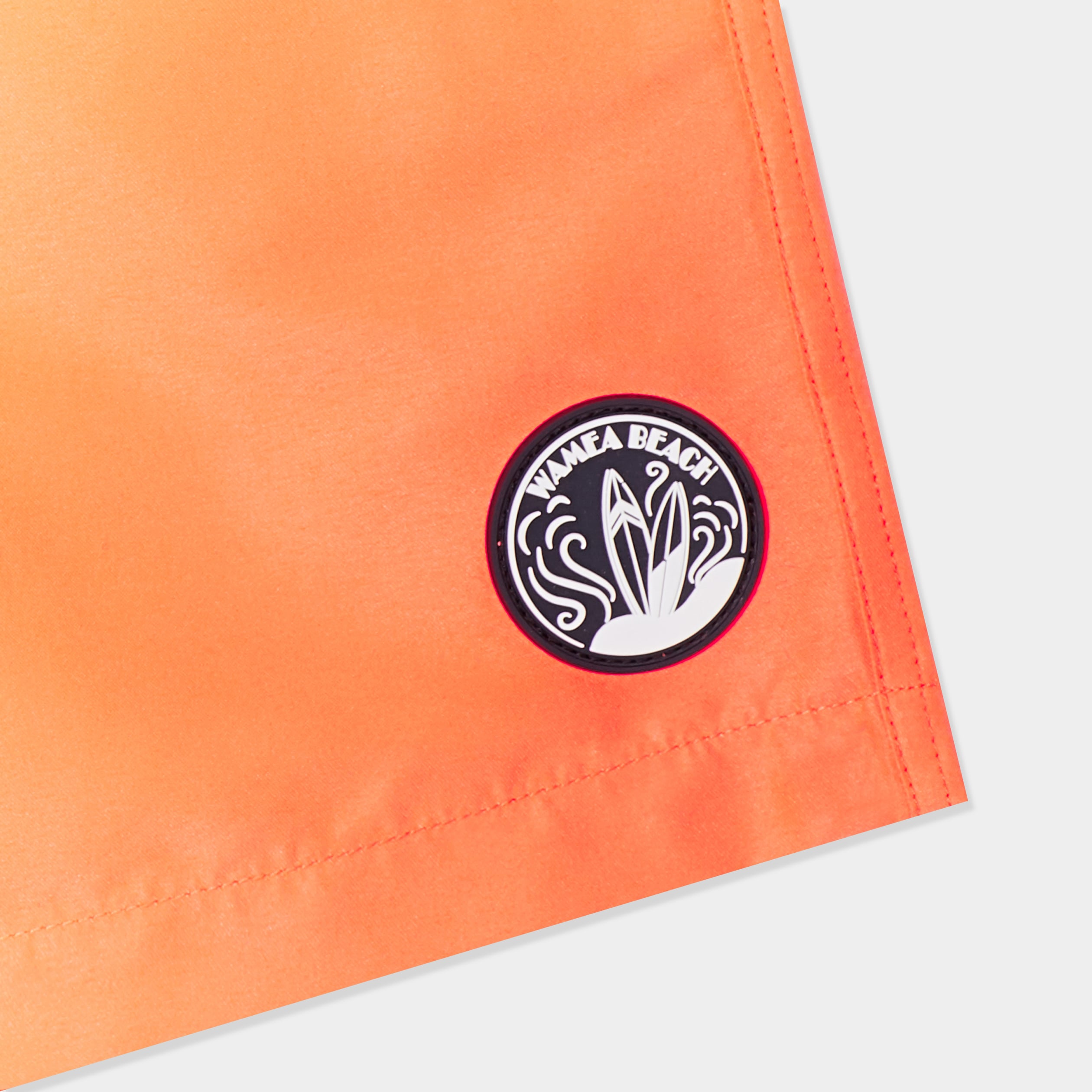 Short de bain taille &eacute;lastiqu&eacute;e orange fluo gar&ccedil;on