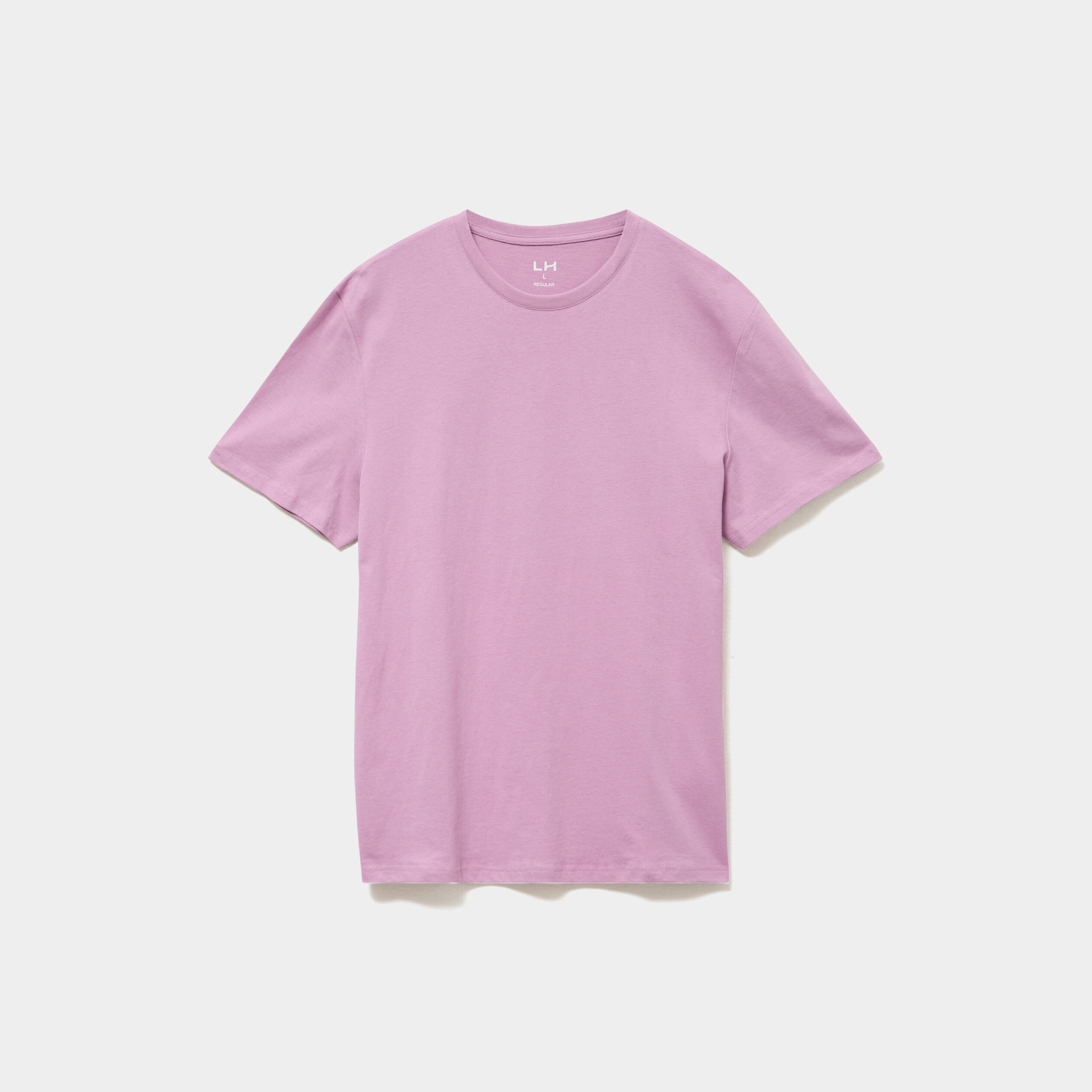 T-shirt droit en coton manches courtes parme homme