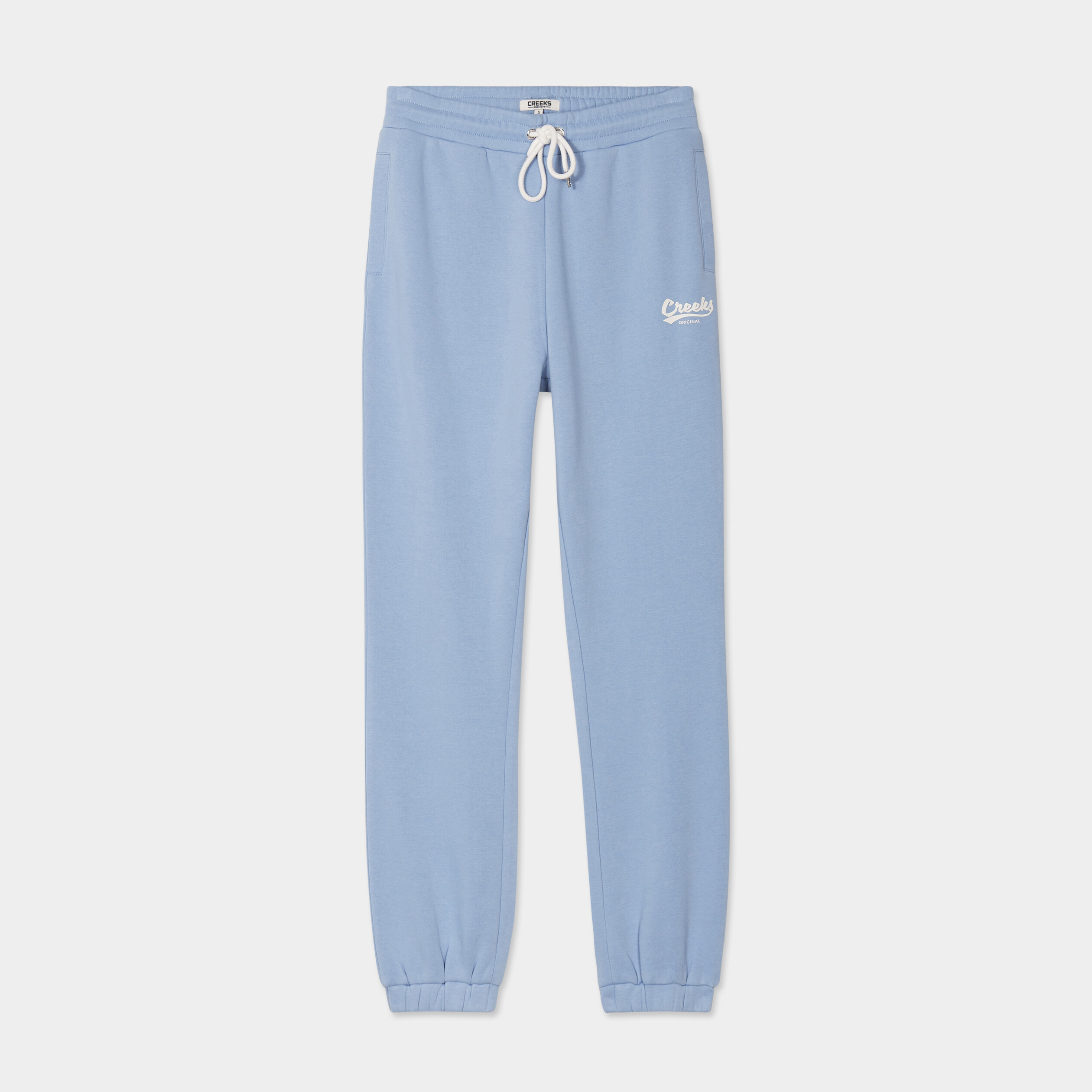 pantalon de jogging elastique creeks bleu clair femme Pantalon de jogging élastiqué Creeks bleu clair femme