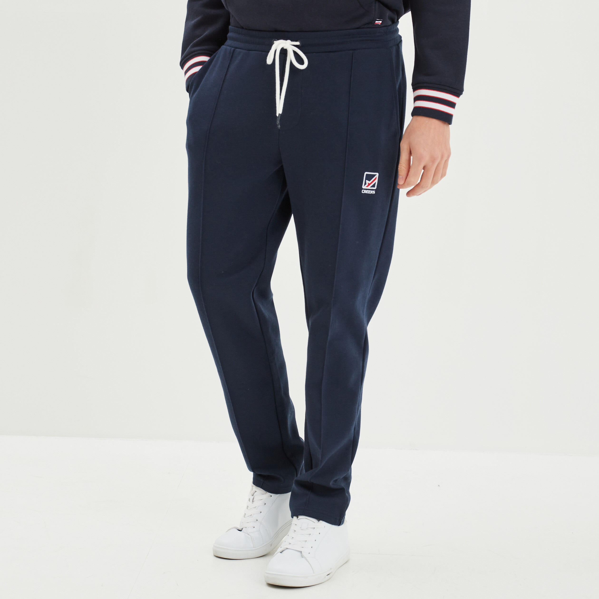 Pantalon Jogging BROKIG Homme Coupe Droite - Avec Poche Zippée Et élastique