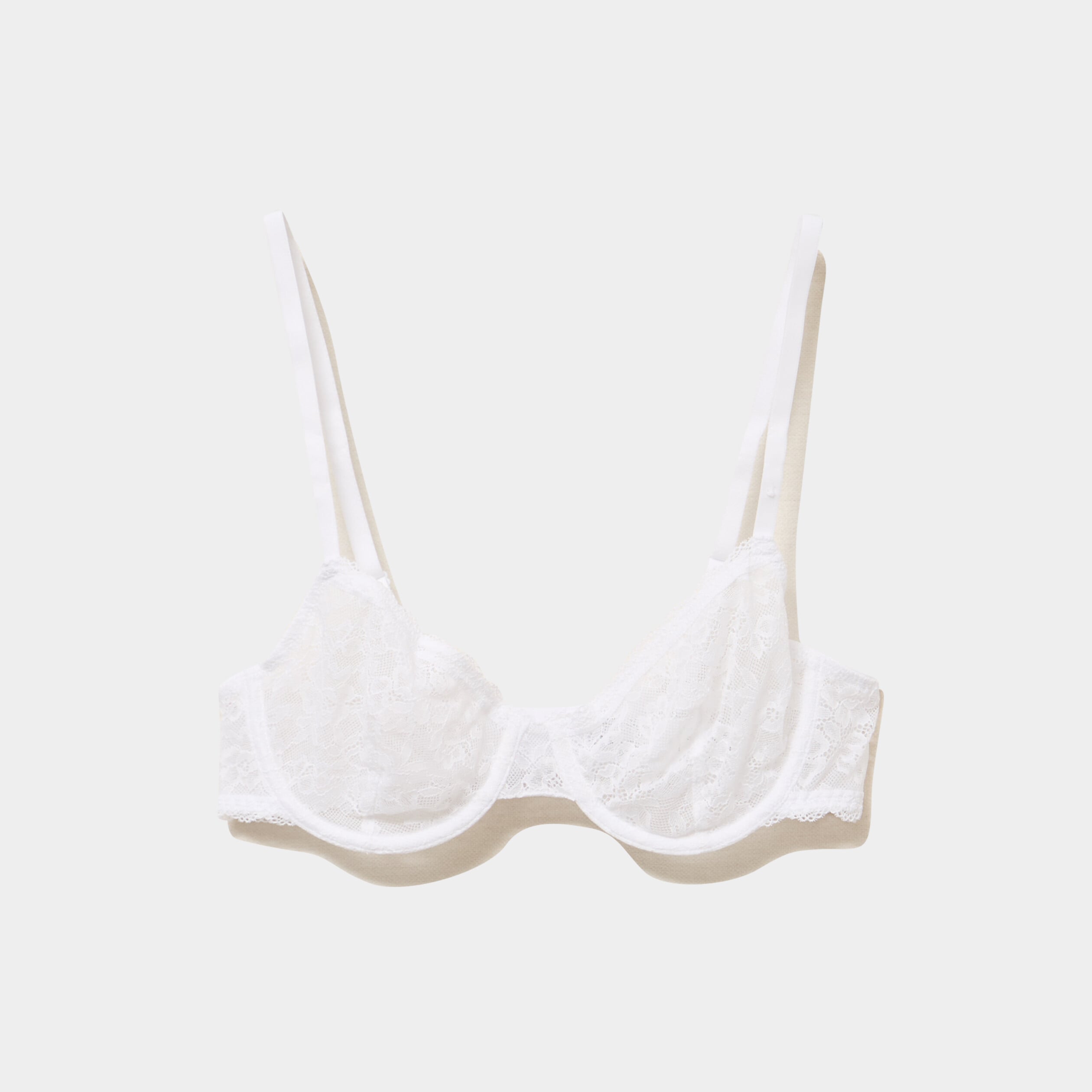 Soutien-gorge 85B Dentelle Blanc - Avec Armature - Lingerie Femme