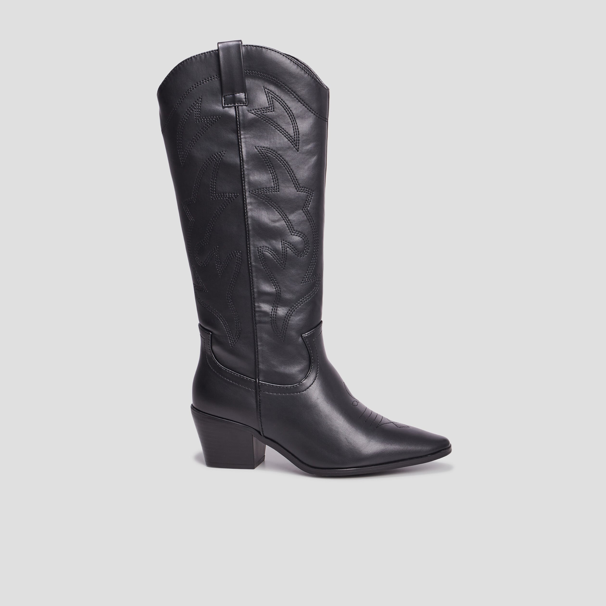 Bottes santiags bouts pointus noir femme
