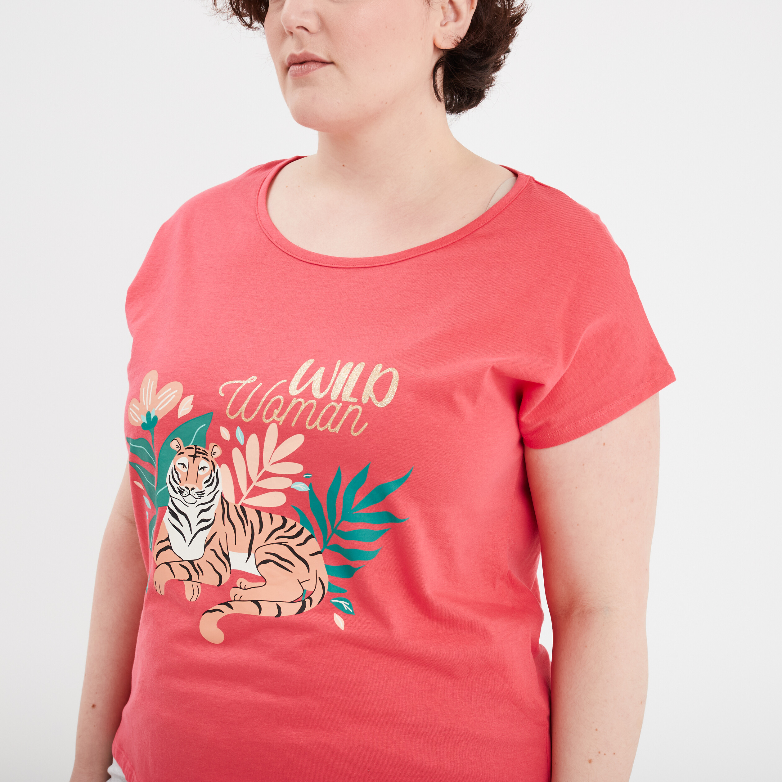 ensemble pyjama corsaire 2 pieces rose vif femmegt Ensemble pyjama corsaire 2 pièces rose vif femme grande taille