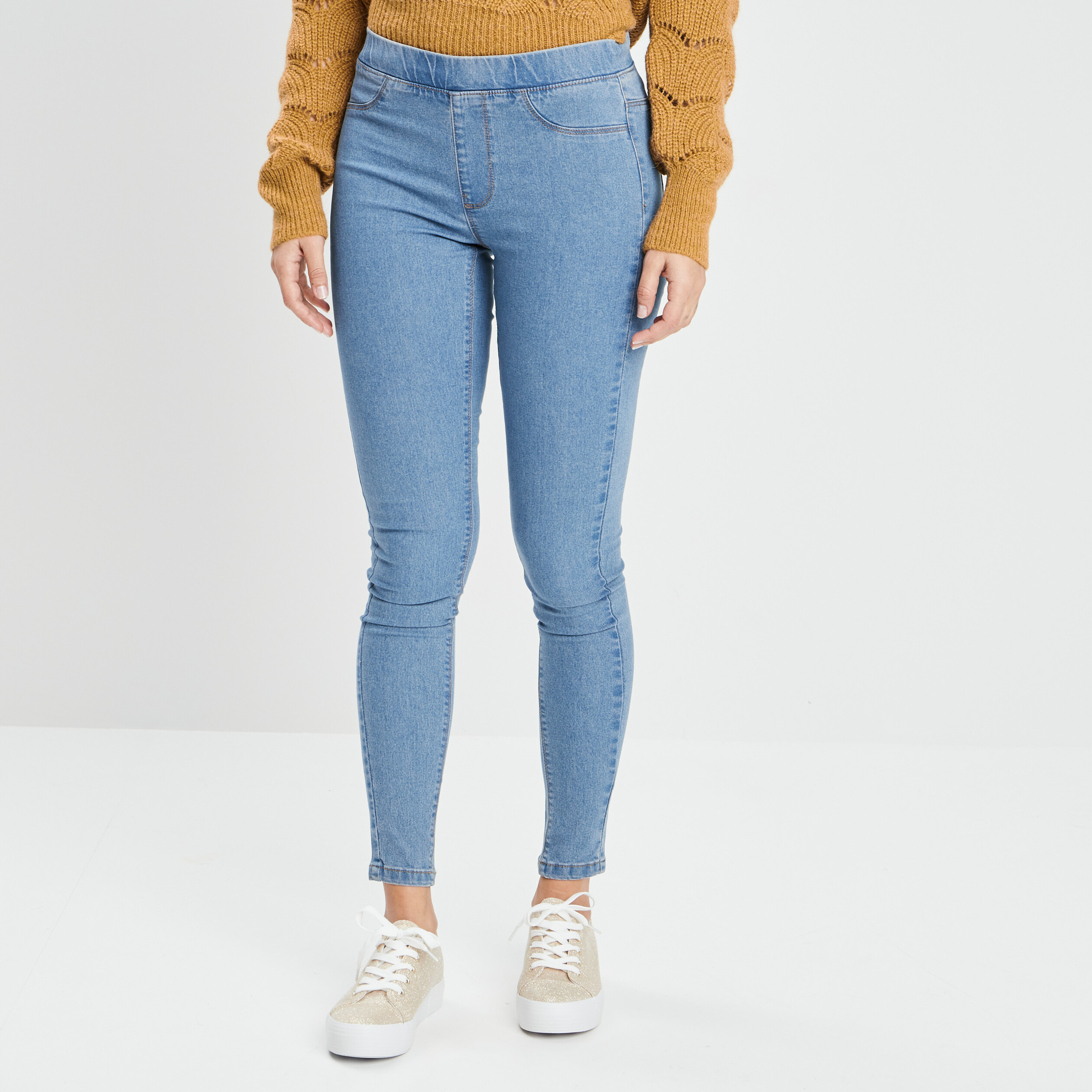 Jegging taille standard denim stone femme