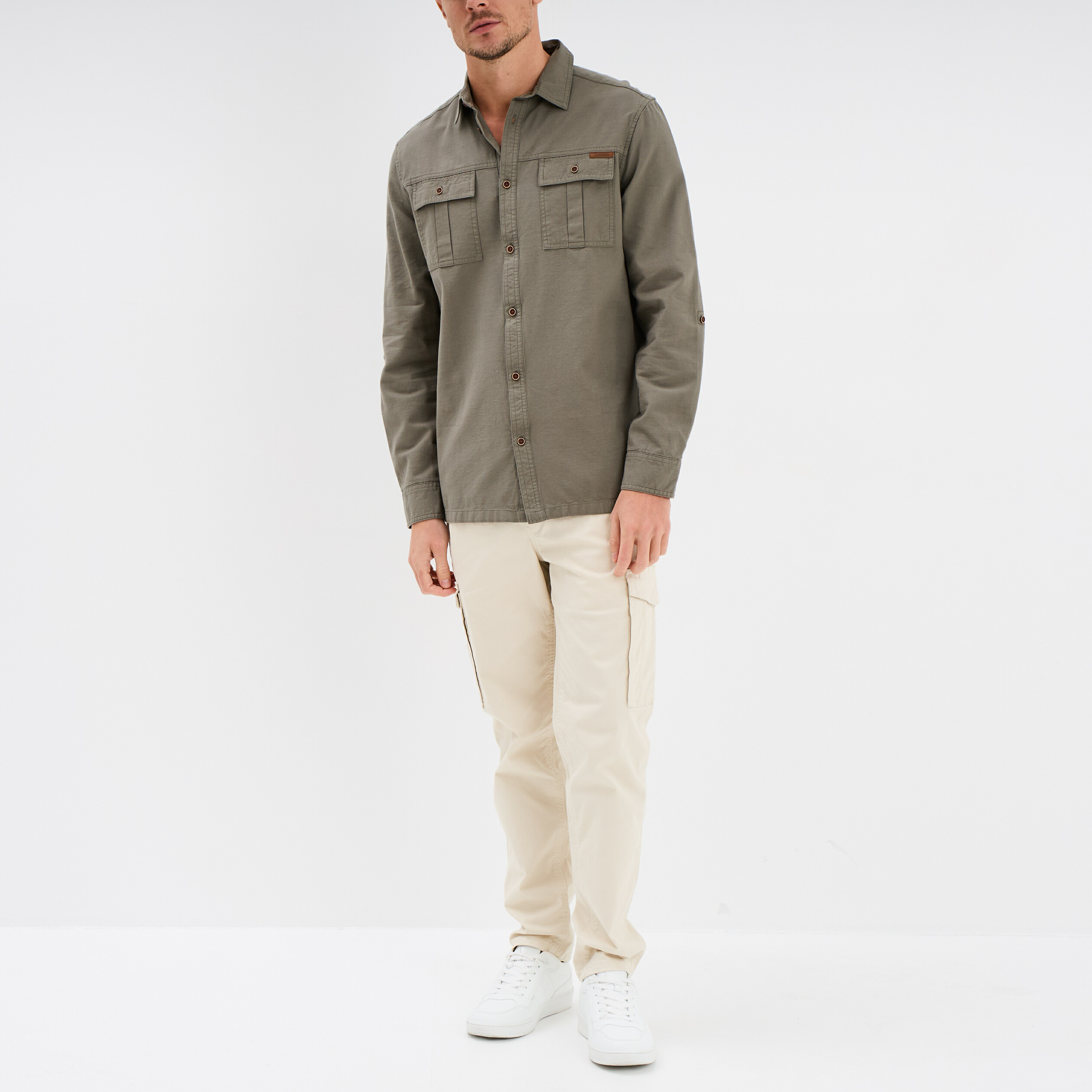 Chemise Homme à Manches Longues - Taille 164/170, Occasion Très Bon état - Basique