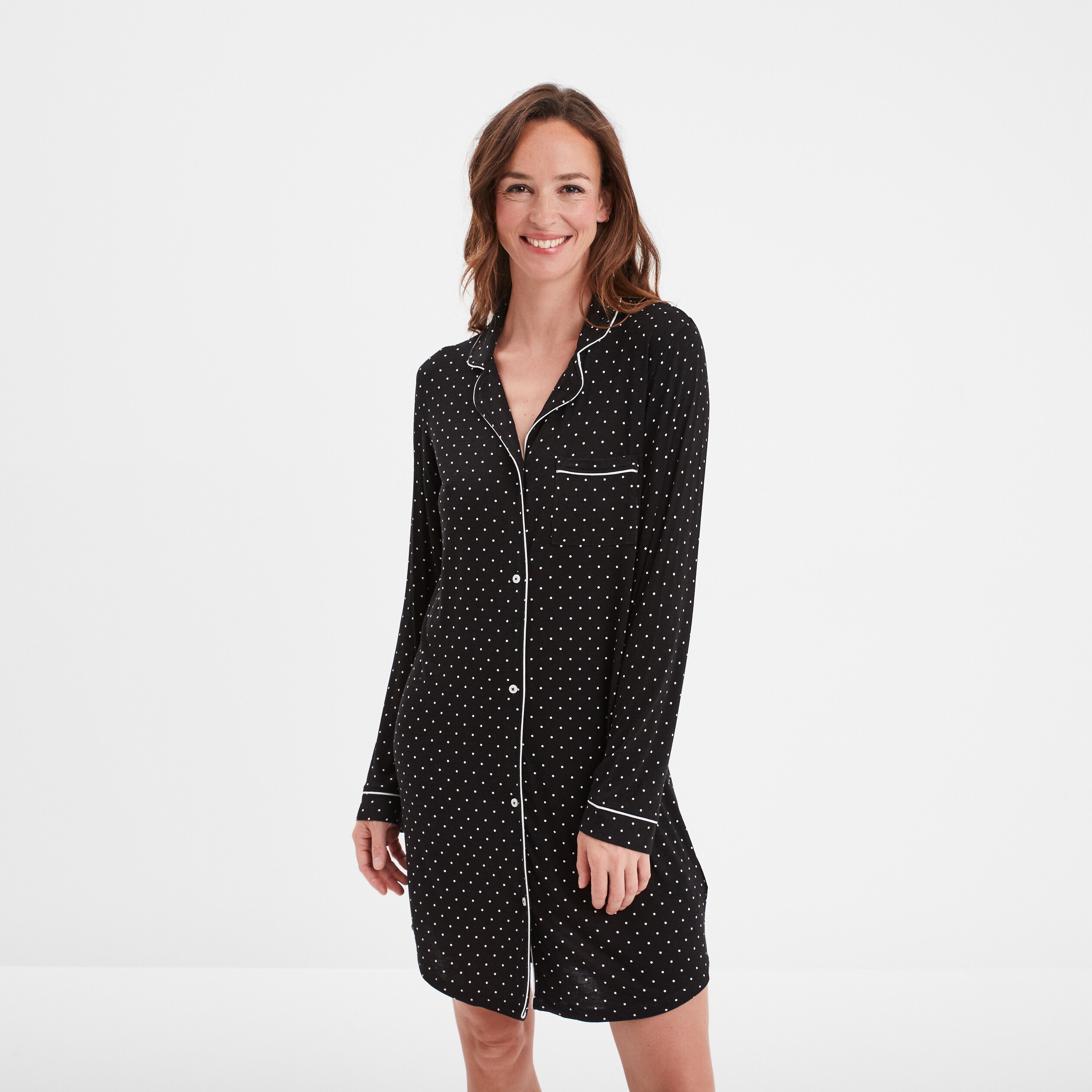 chemise de nuit liquette noir femme Chemise de nuit liquette noir femme