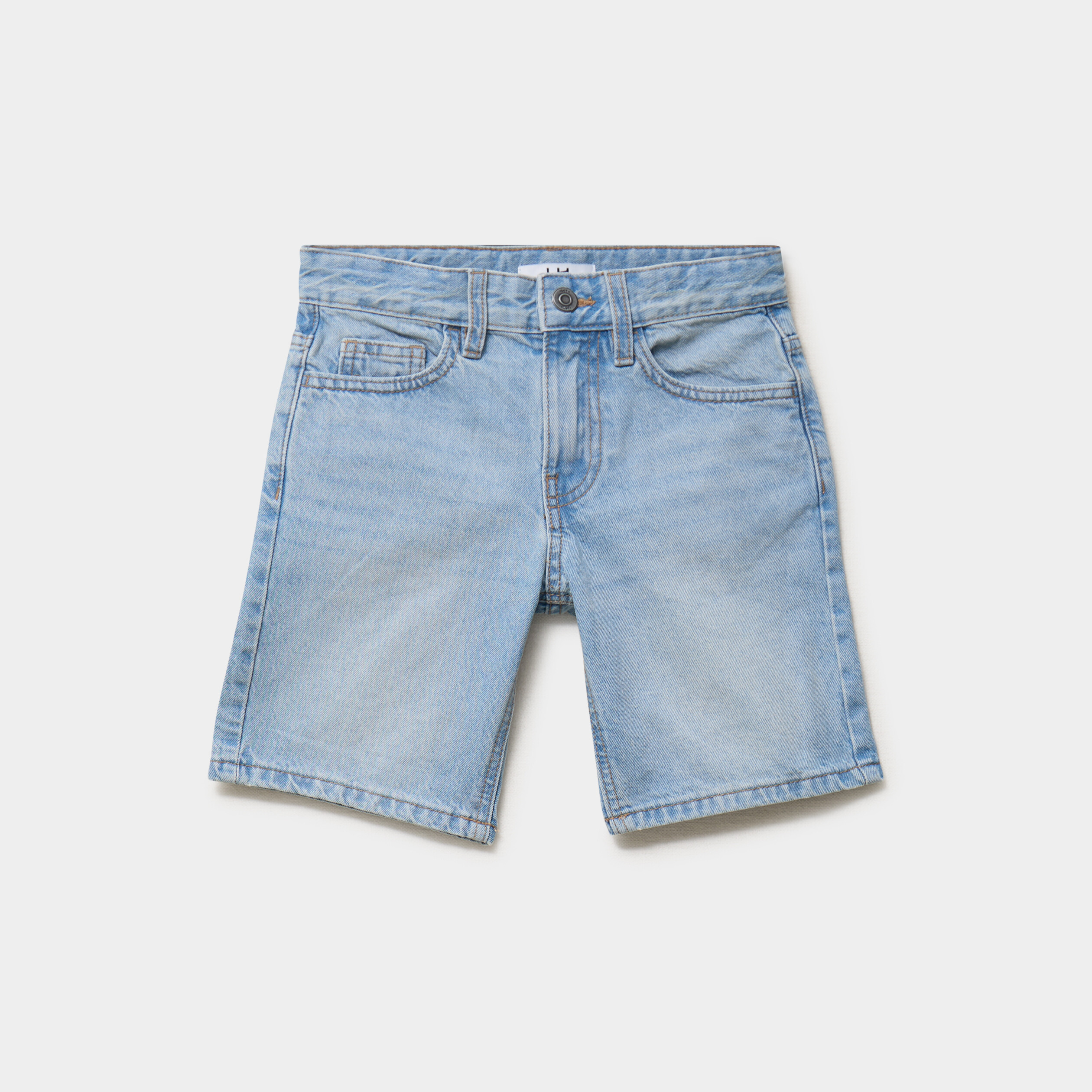 Bermuda en jean regular coton denim triple stone gar&ccedil;on