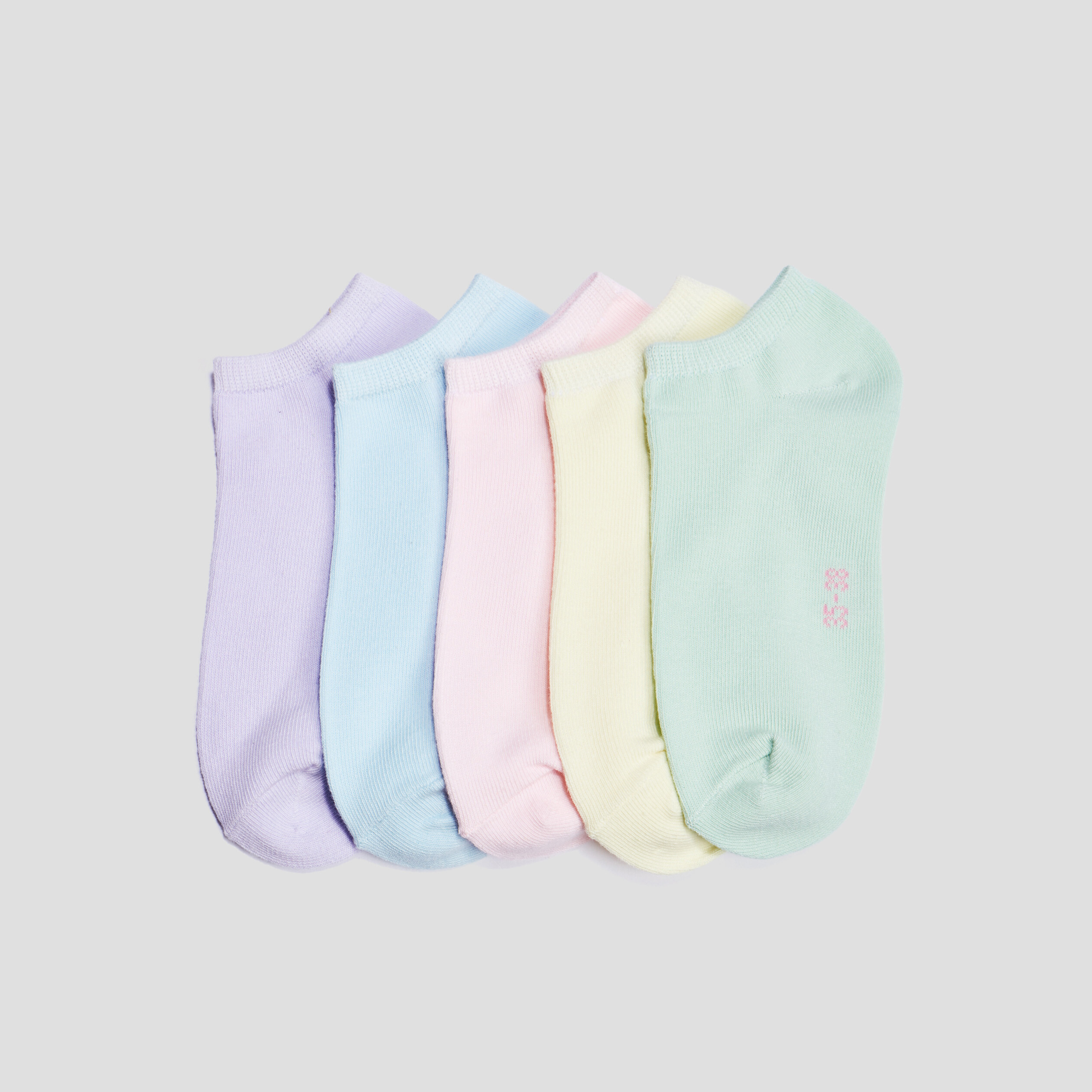 lot 5 paires chaussettes invisibles multicolore femme Lot 5 paires chaussettes invisibles multicolore femme