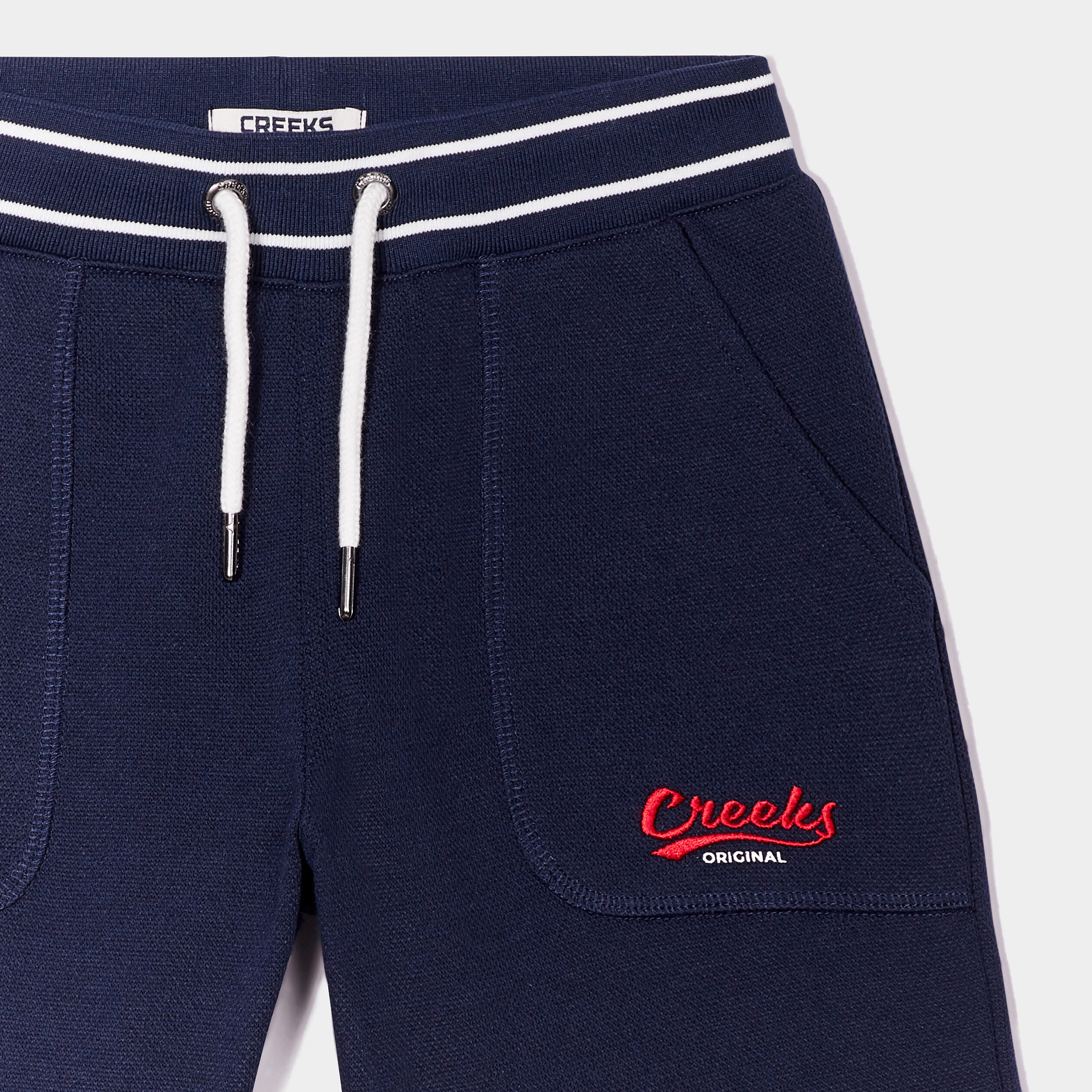 short chino creeks bleu marine garcon Short chino Creeks bleu marine garçon