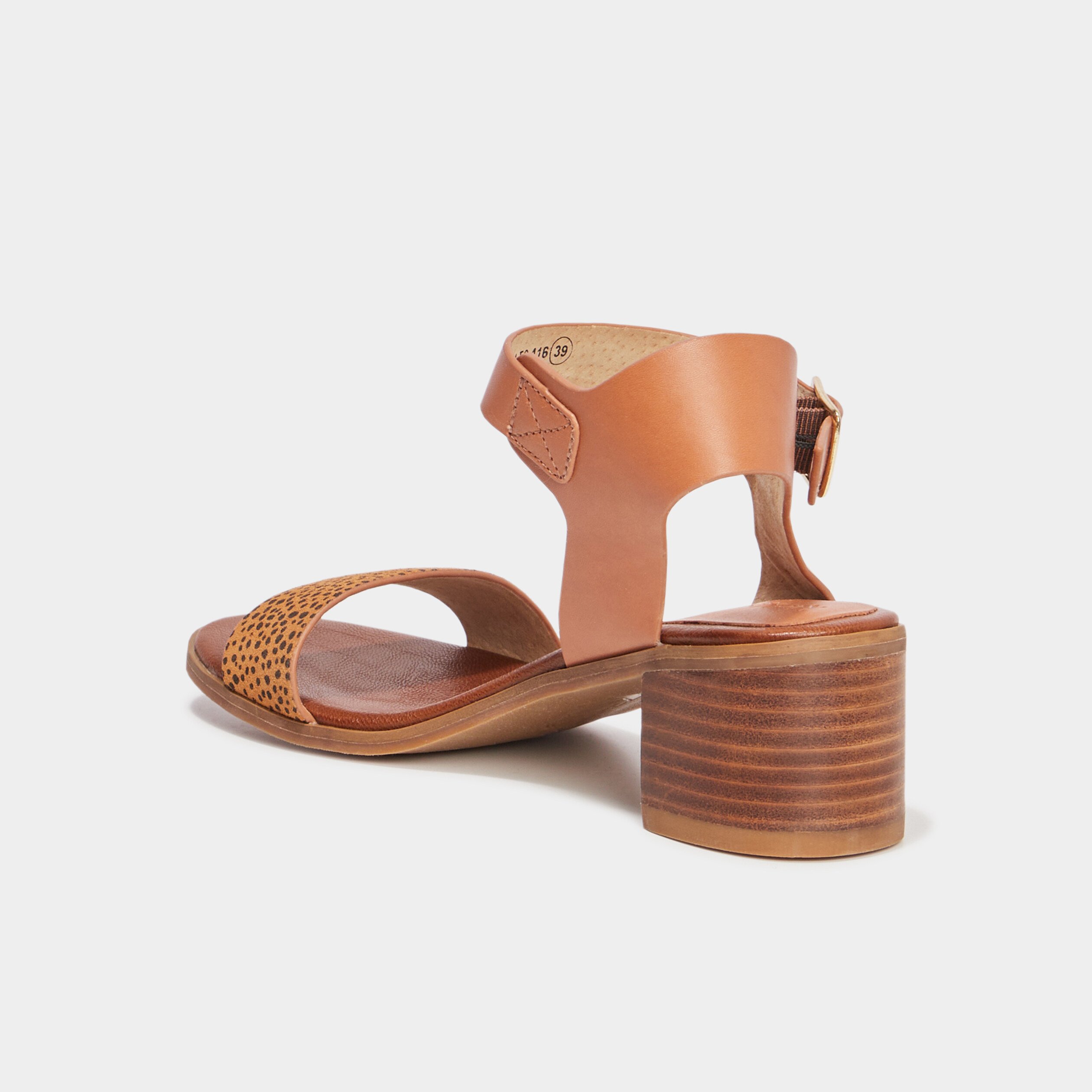 sandales a talons kickers volou camel femme Sandales à talons Kickers Volou camel femme