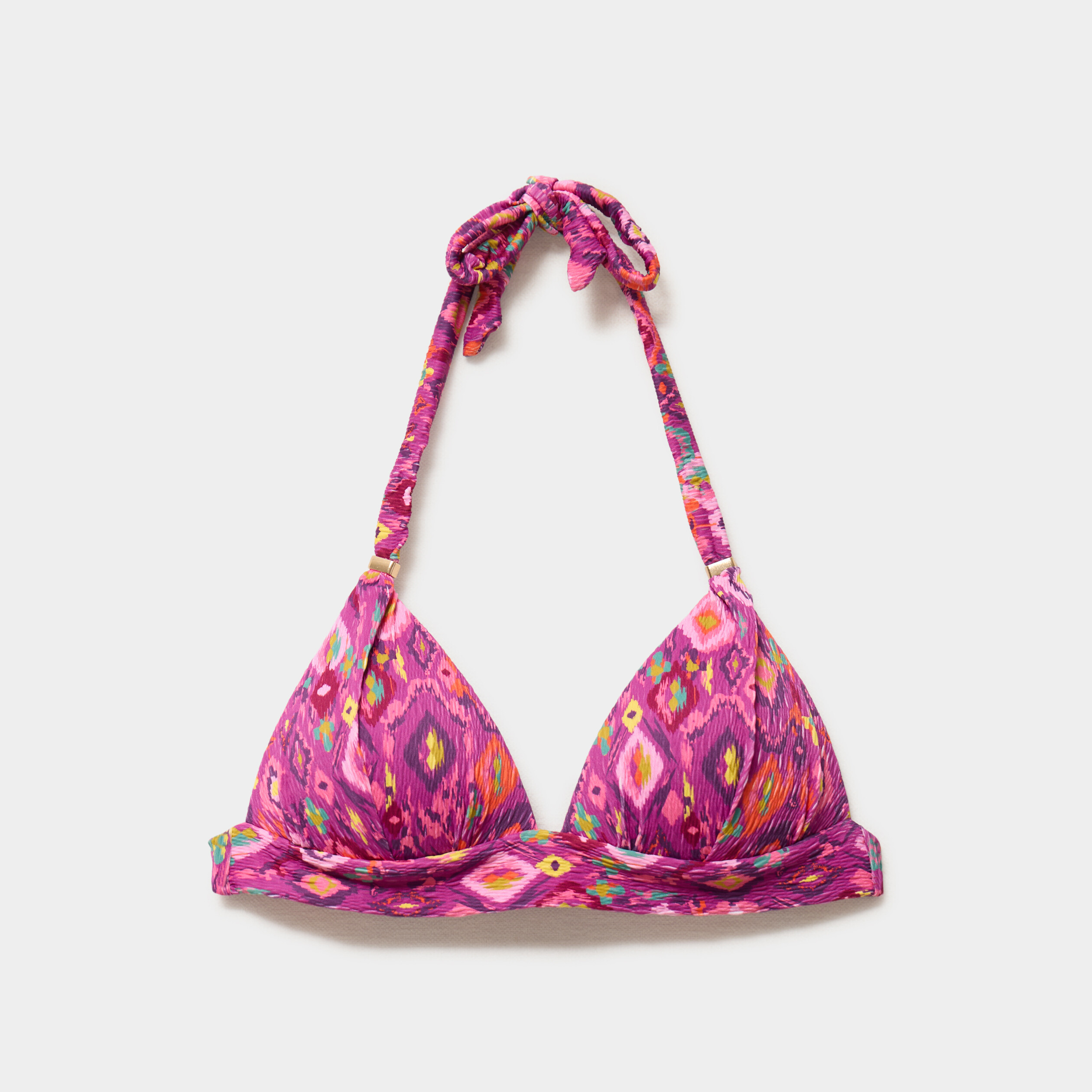 Haut de maillot de bain padd&eacute; violet femme