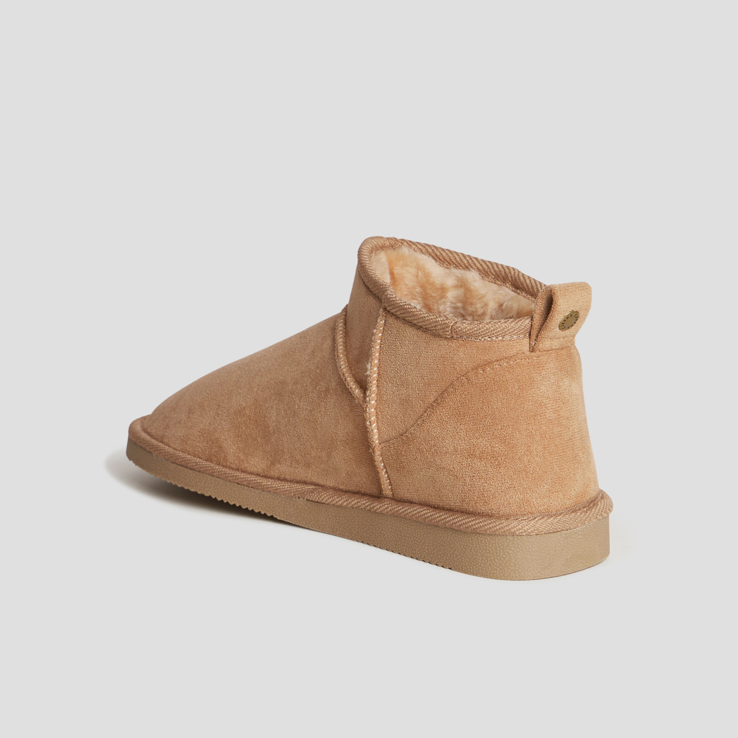 Bottines fourr&eacute;es sable femme