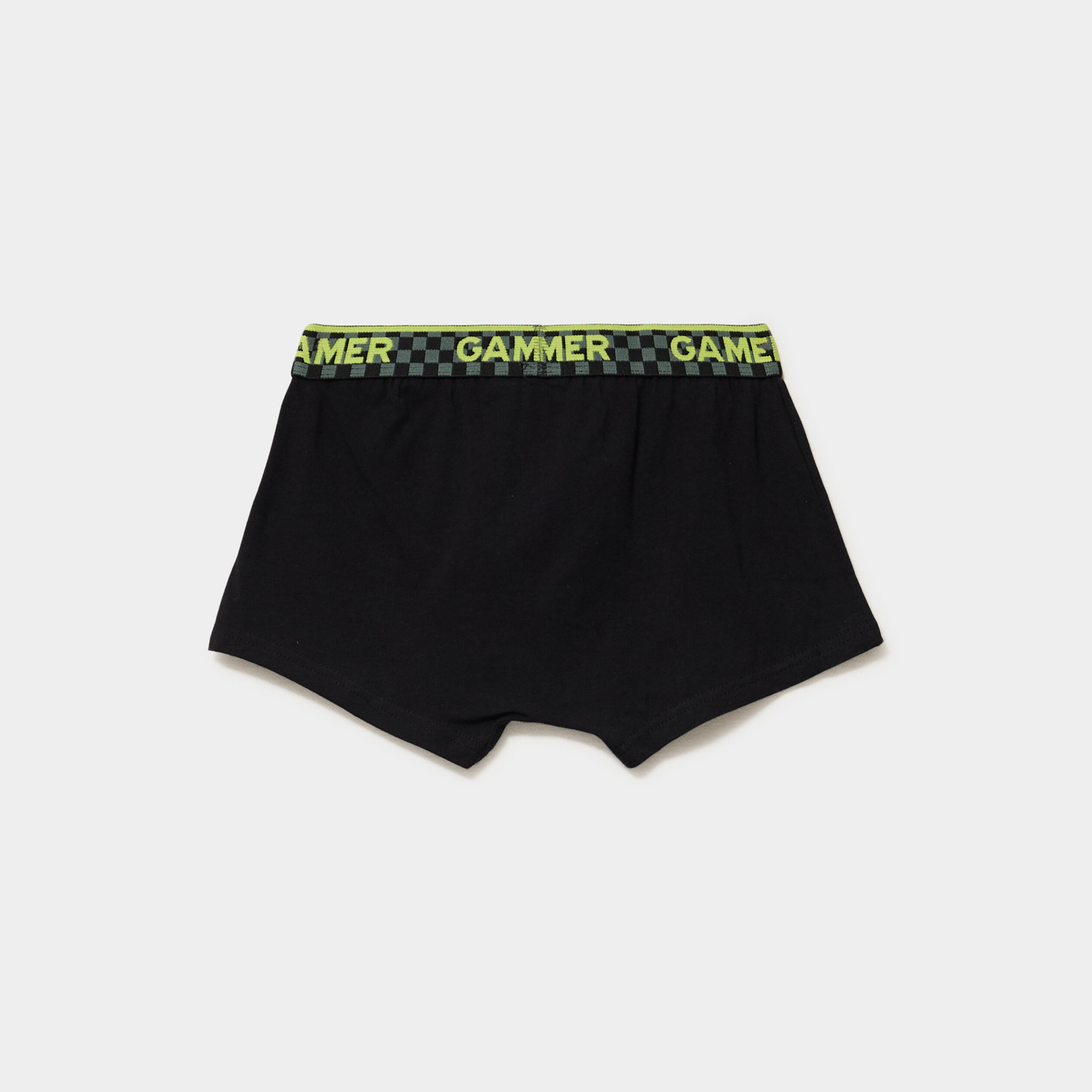 lot 3 boxers coton majoritaire noir garcon Lot 3 boxers coton majoritaire noir garçon