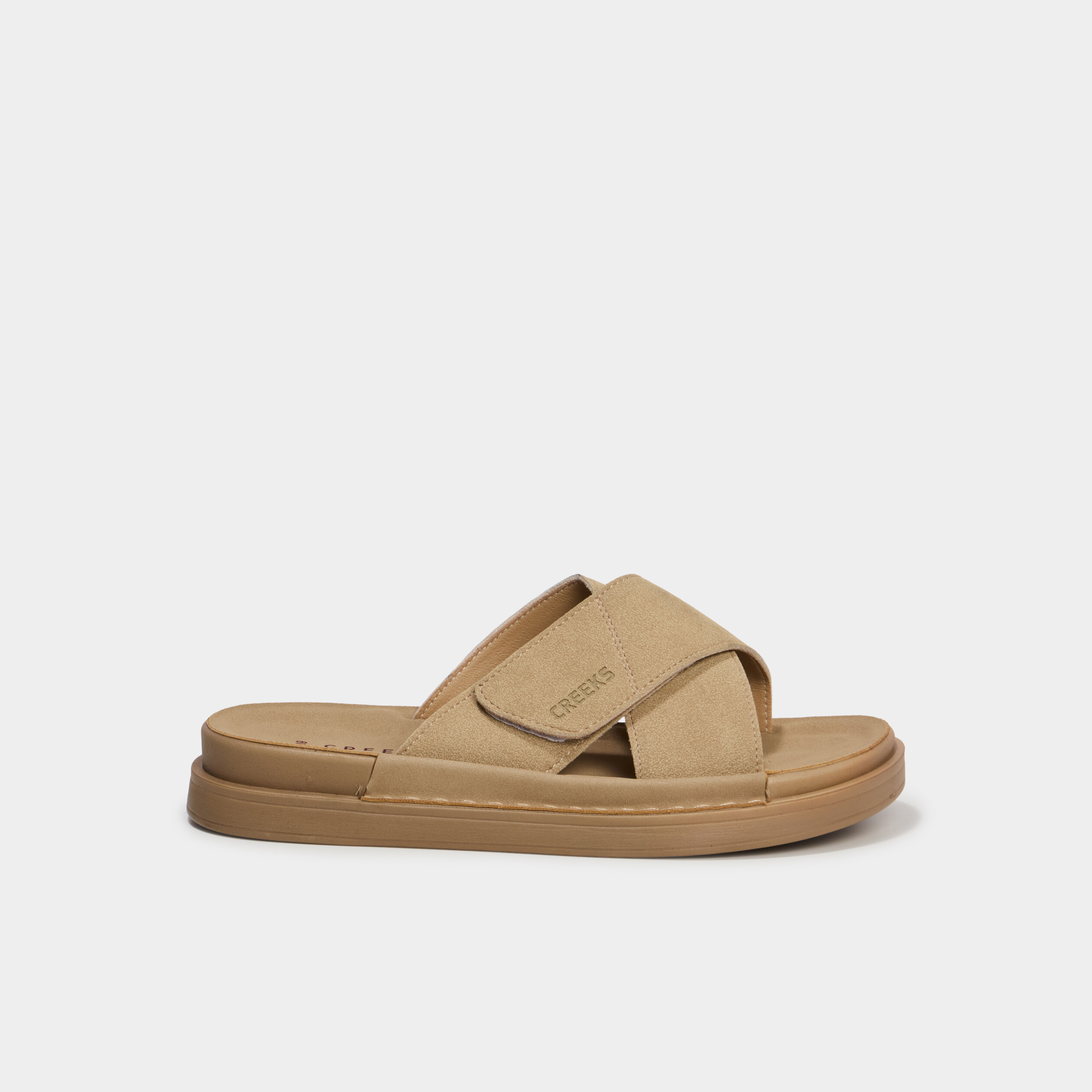 Mules &agrave; scratchs effet su&eacute;dine sable femme