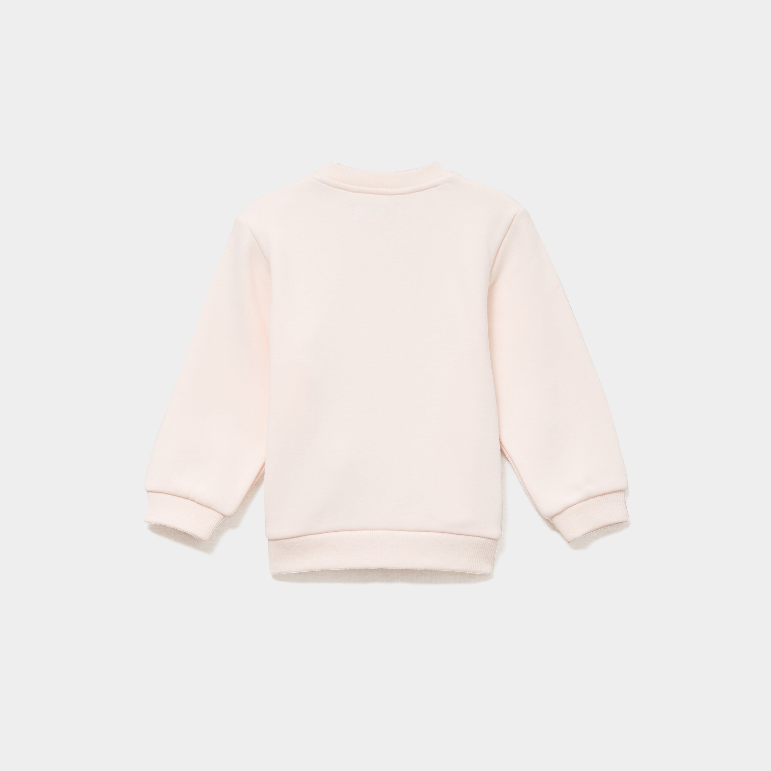 Sweat molletonn&eacute; boutons &eacute;paule creme b&eacute;b&eacute; fille