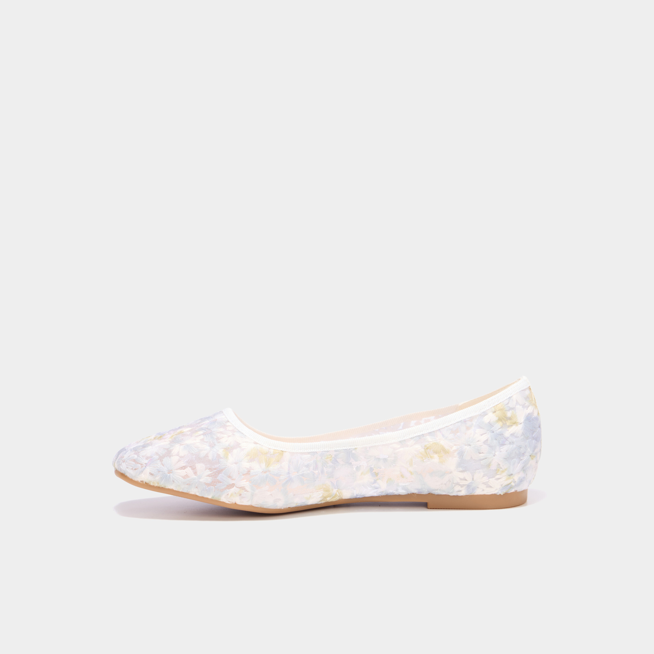 Ballerines brod&eacute;es multicolore femme