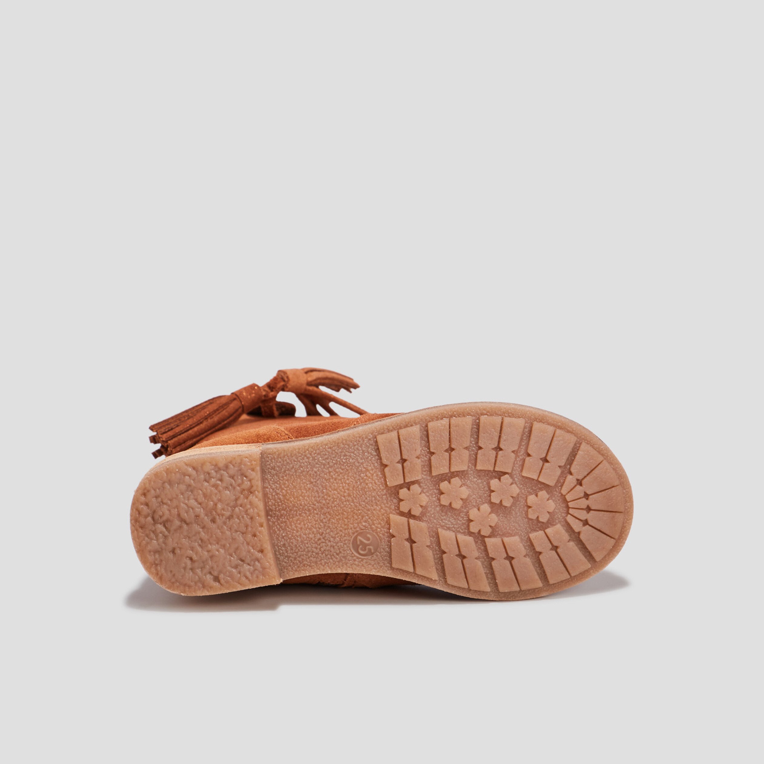 Bottes en cuir camel fille