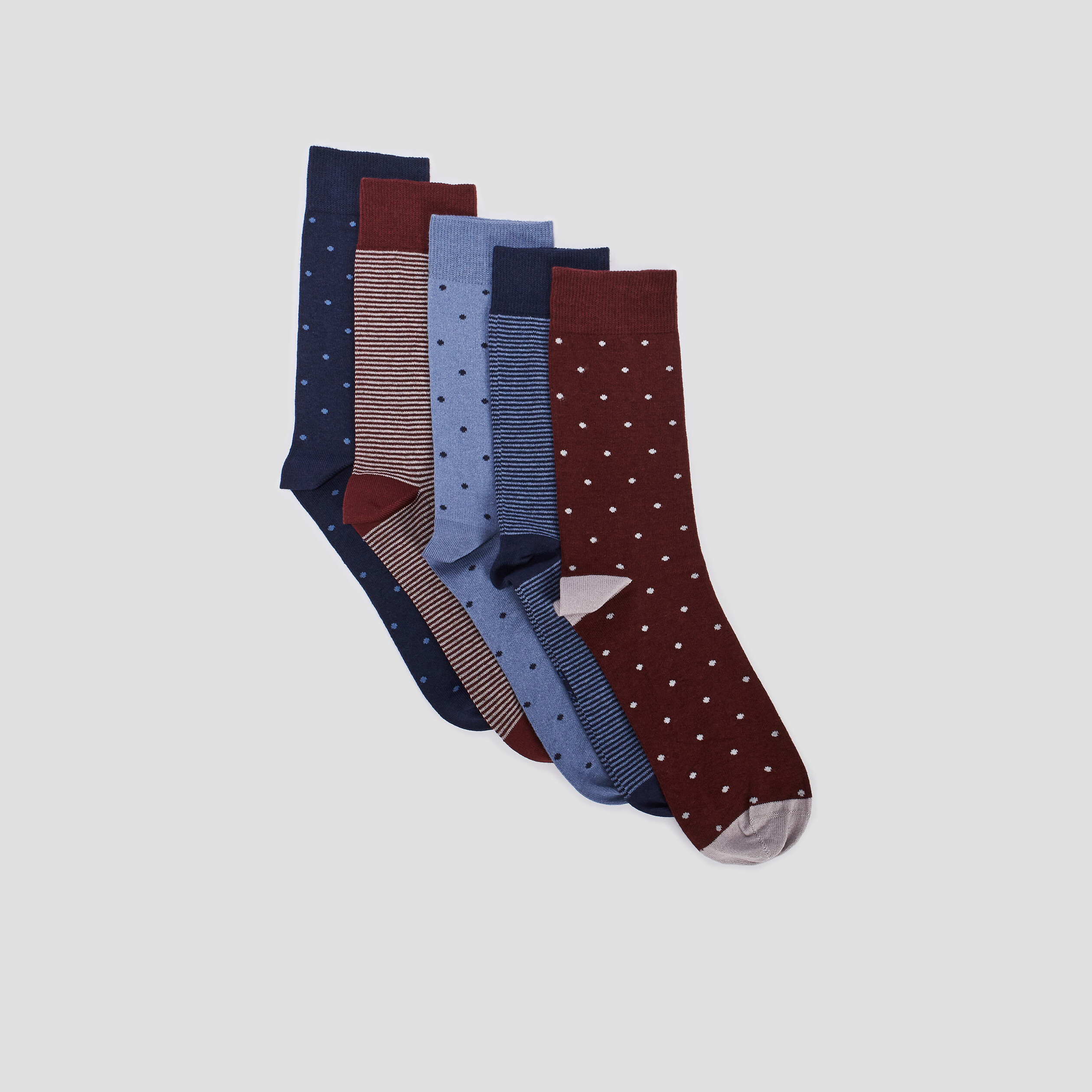 lot 5 paires de chaussettes multicolore homme Lot 5 paires de chaussettes multicolore homme
