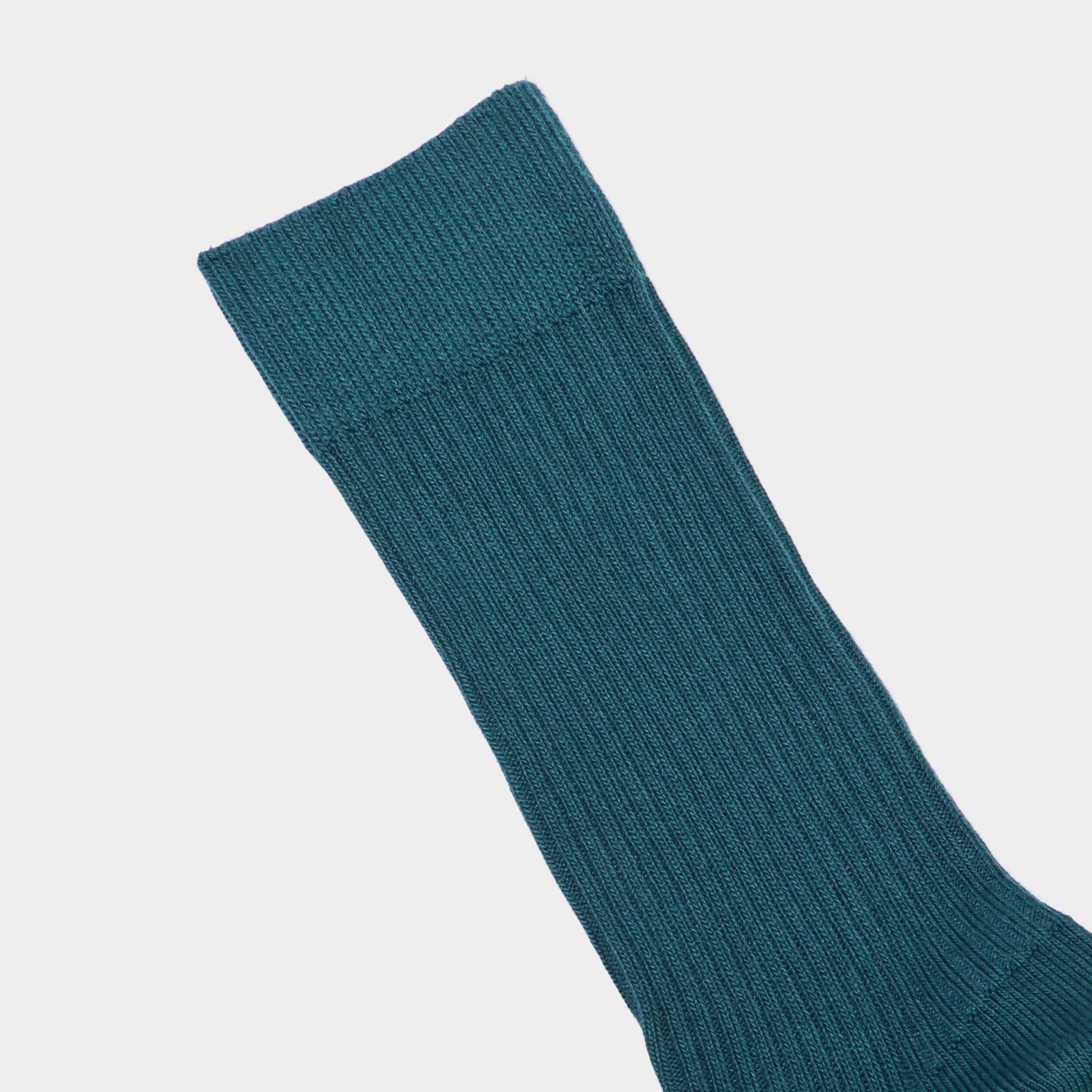 lot 2 paires chaussettes cotelees bleu canard homme Lot 2 paires chaussettes côtelées bleu canard homme