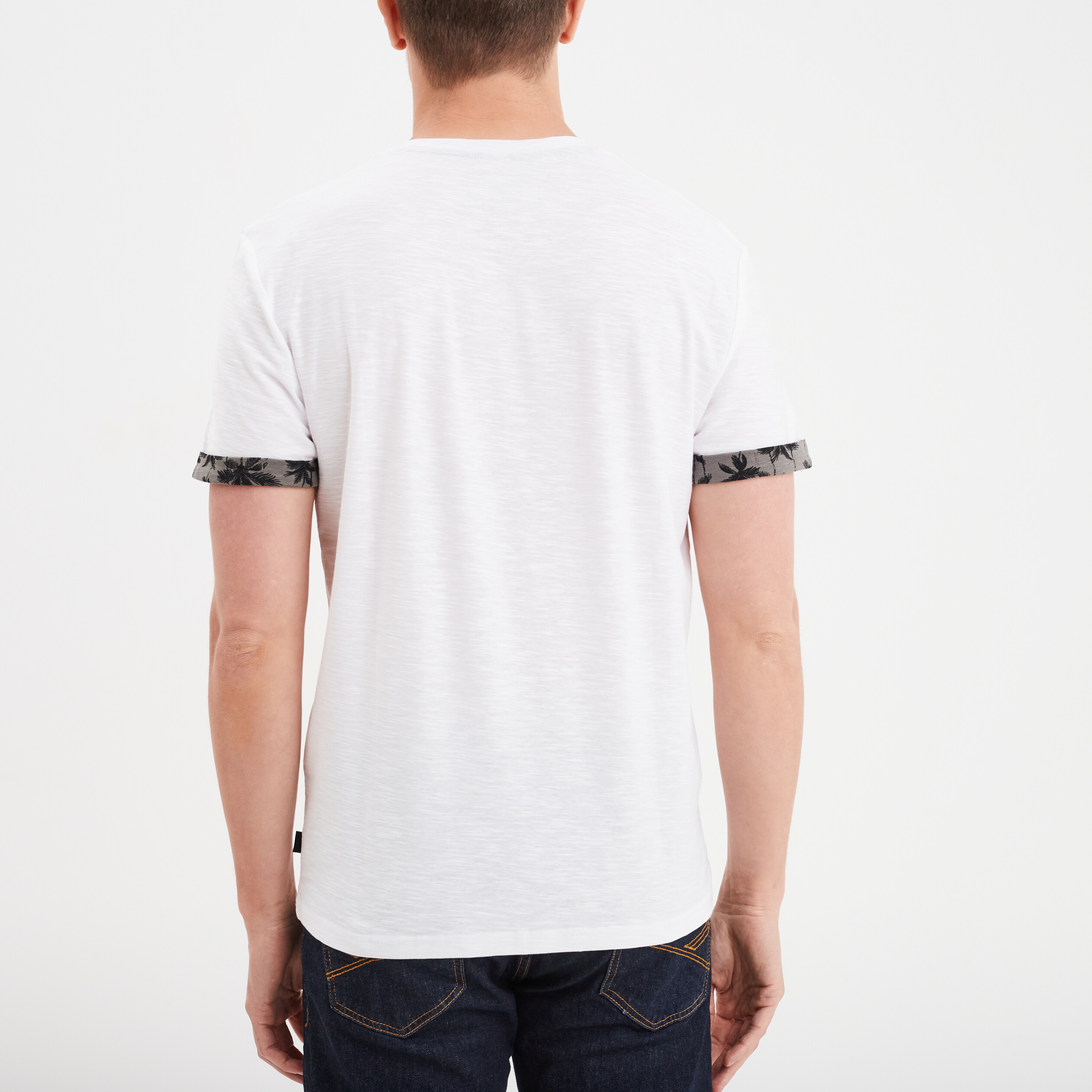 t shirt manches courtes 1 poche liberto blanc homme T-shirt manches courtes 1 poche Liberto blanc homme