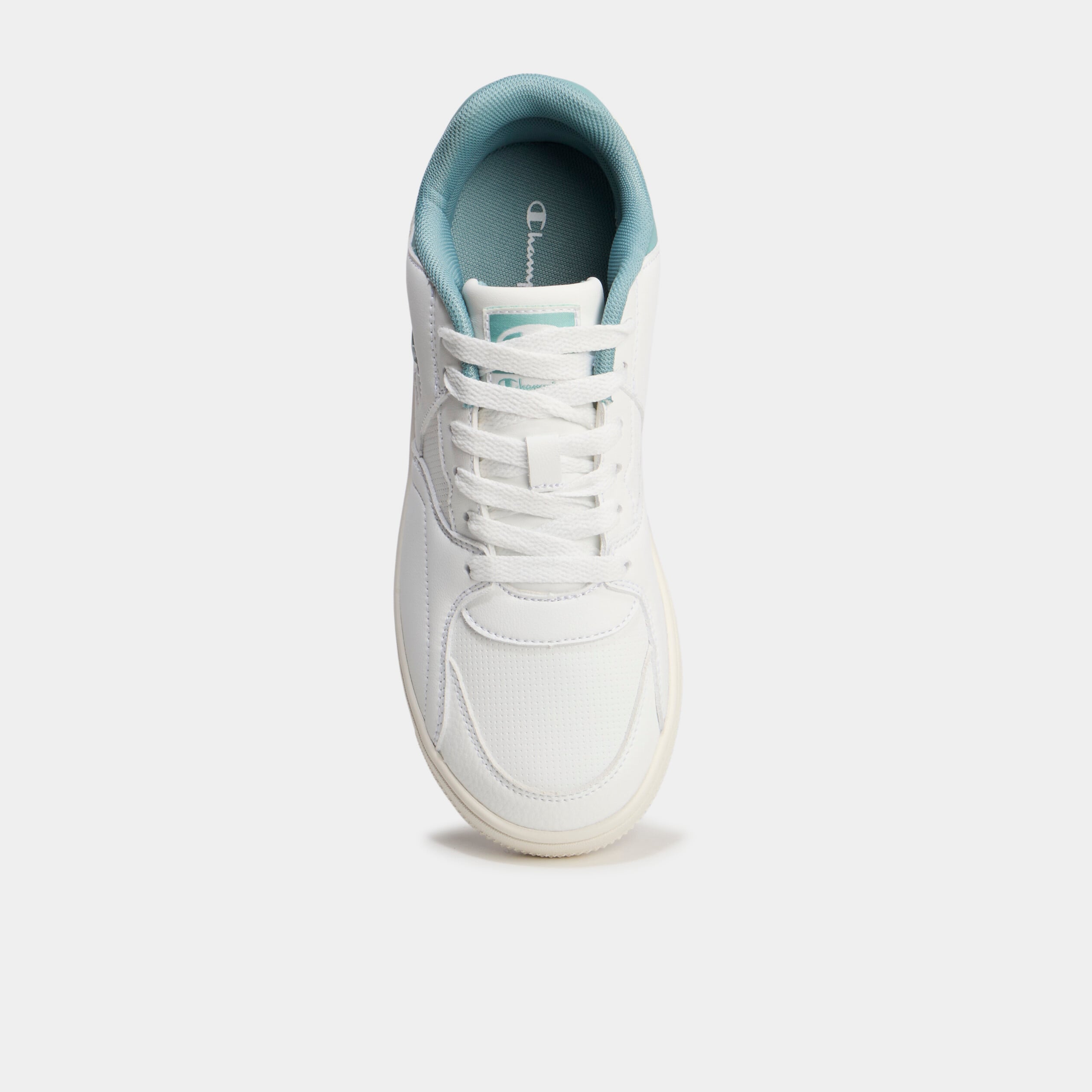 Tennis basses &agrave; lacets Champion vert femme