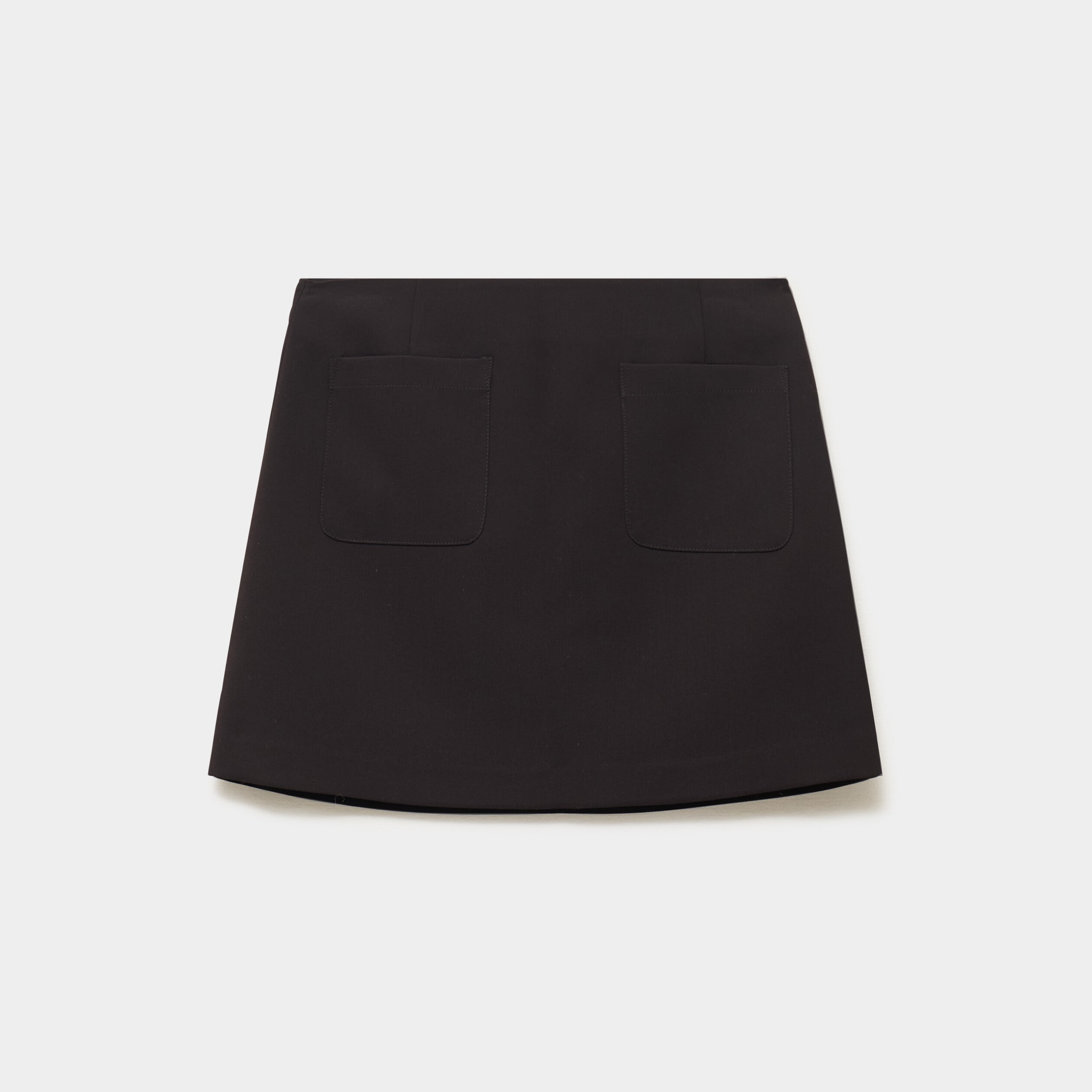 Jupe-short avec poches noir femme